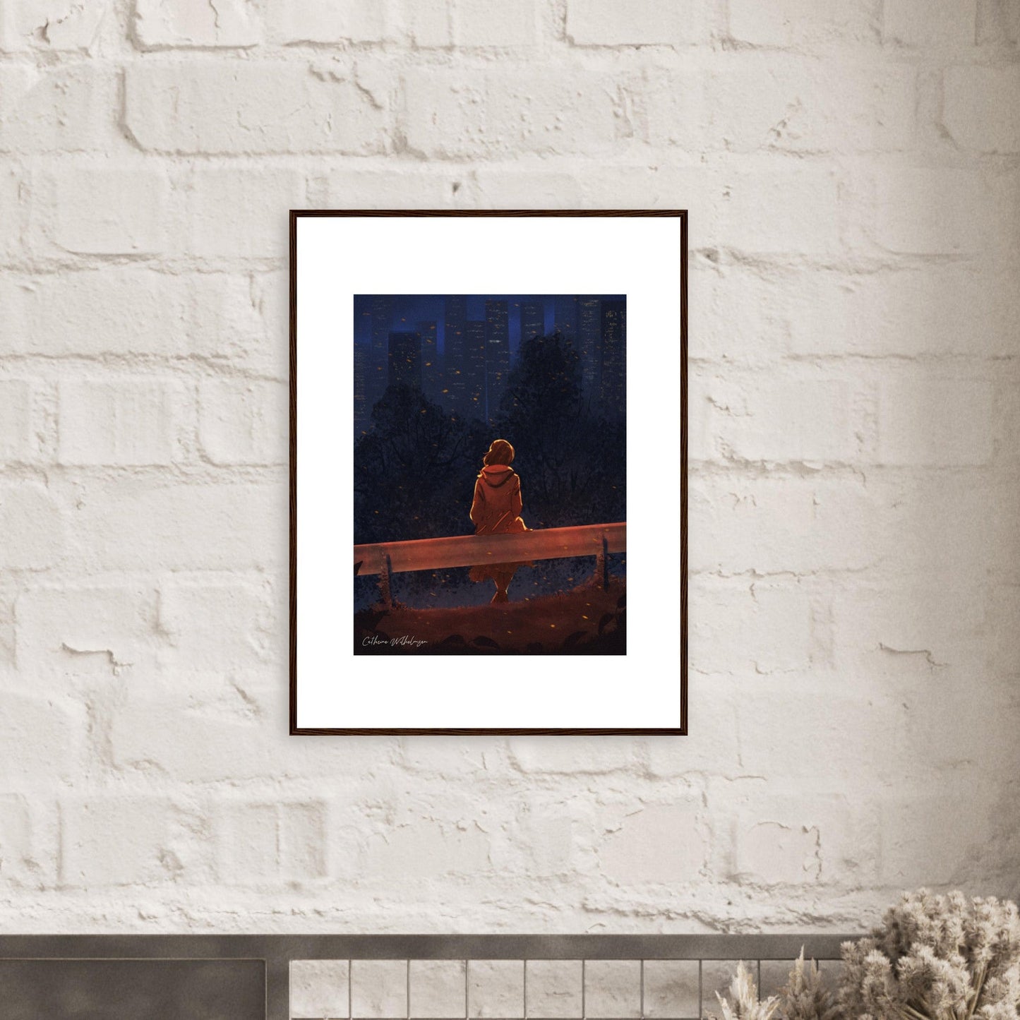 Autumn Thoughts - Art print med treramme - PlanetC