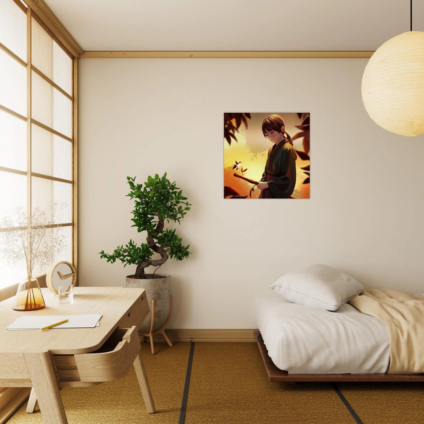 Peaceful Warrior - Aluminum Print - PlanetC