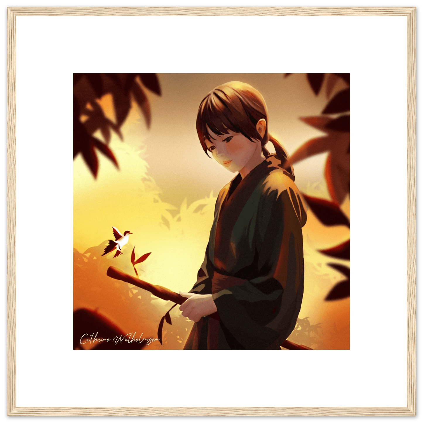 Peaceful Warrior - Framed Art print - PlanetC