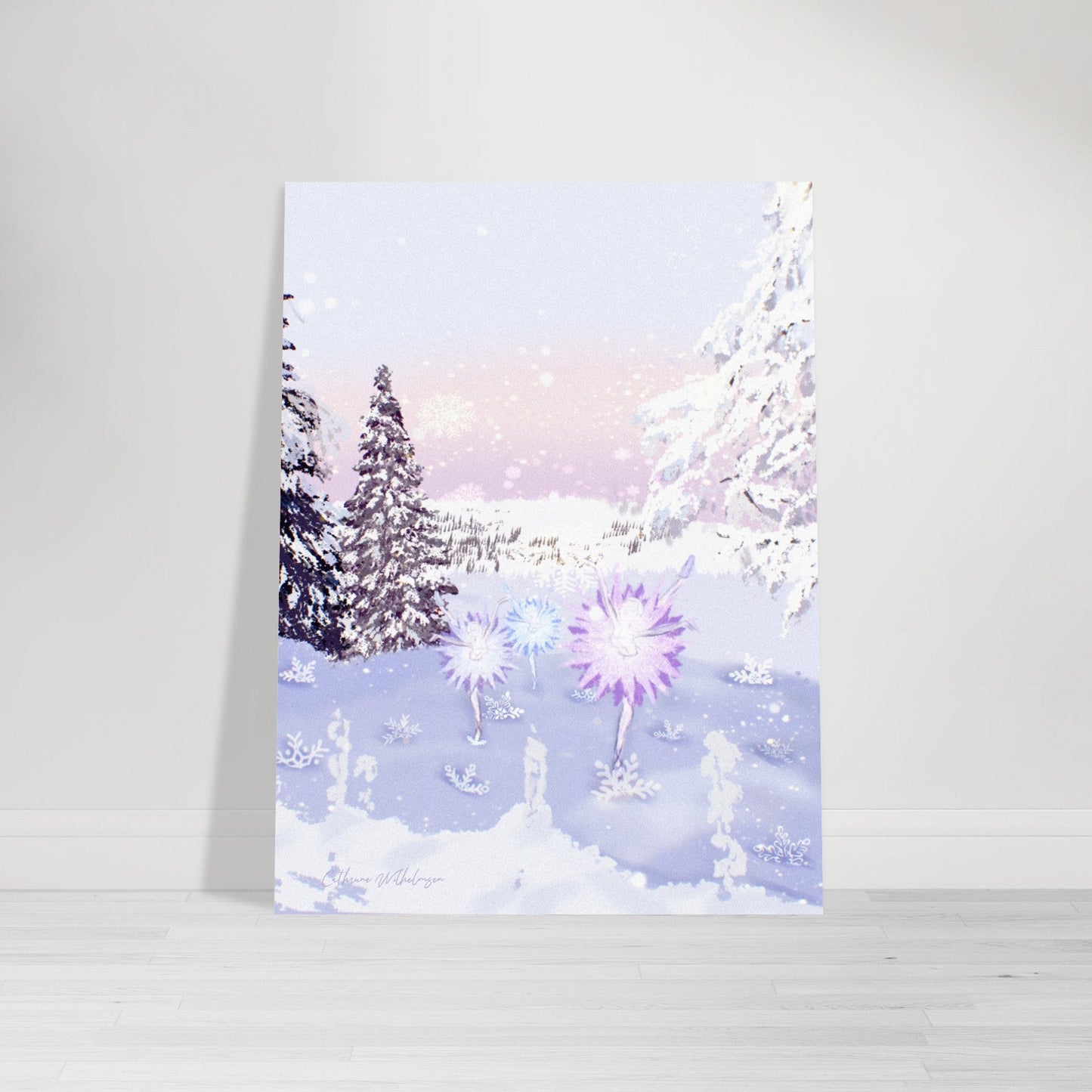 Snow Blossoms - Aluminium print - PlanetC