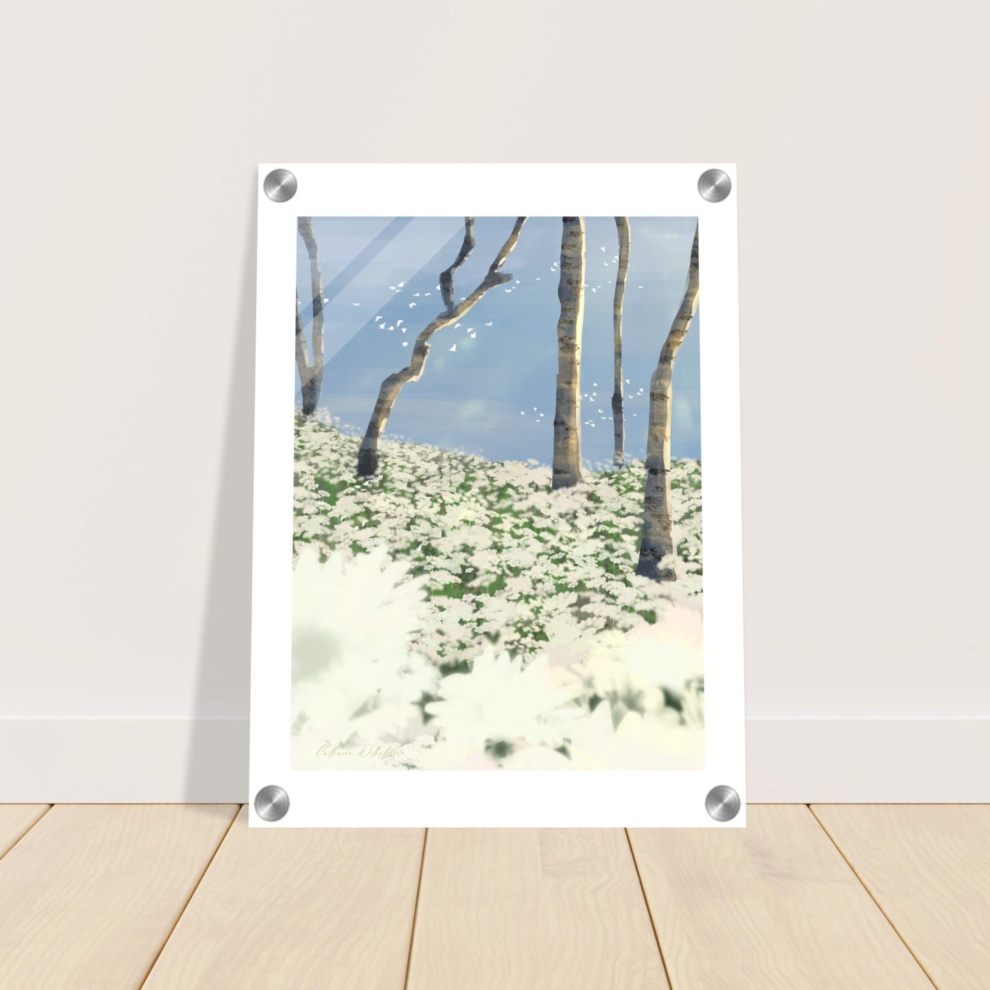 Vårskog - Trykk på pleksiglass - PlanetC