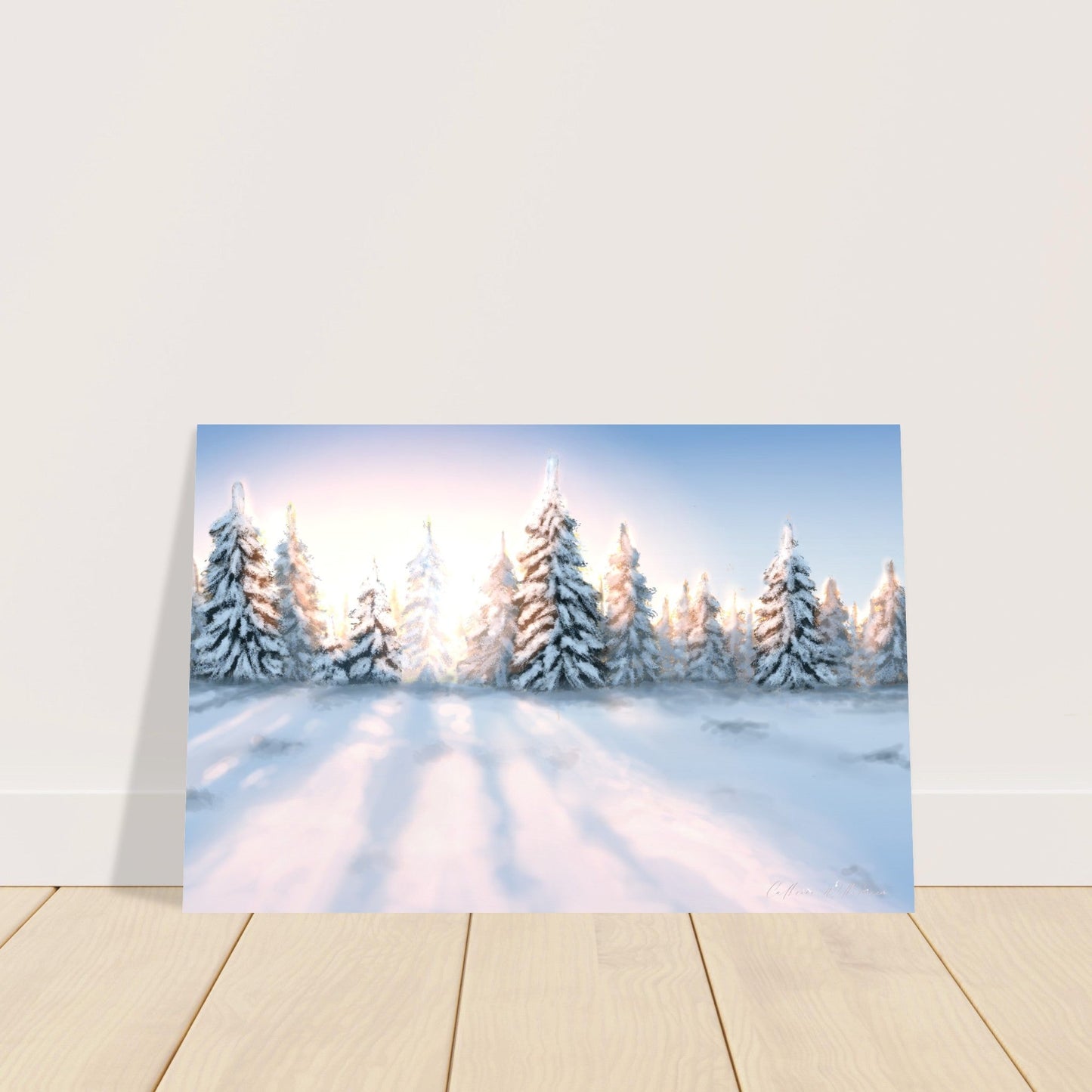 Vintermorgen - Trykk på aluminium - PlanetC