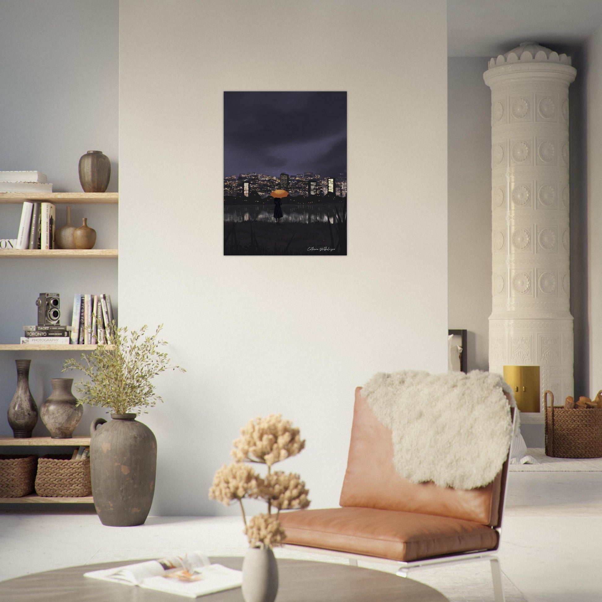 City Lights - Art print på aluminium - PlanetC
