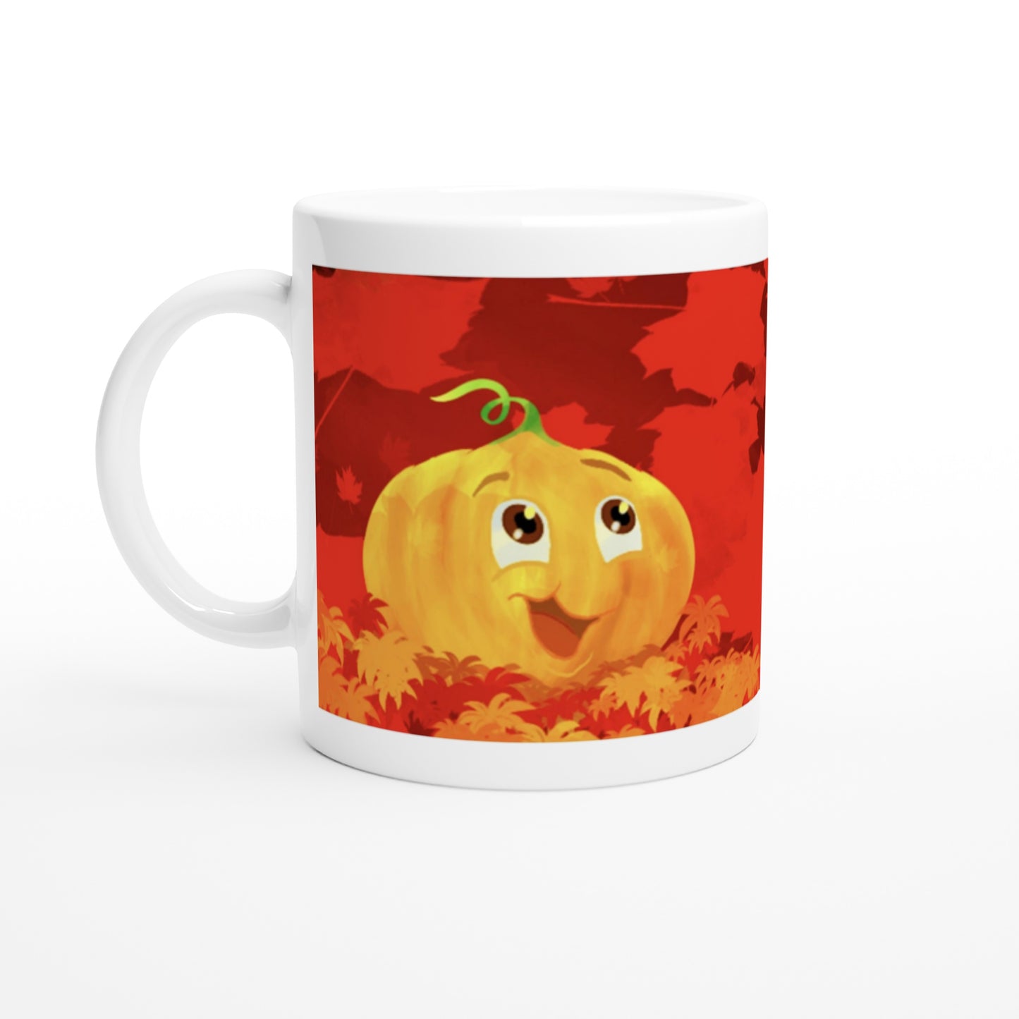 Gunnars Gresskars oransje regnbue kopp (keramikk)