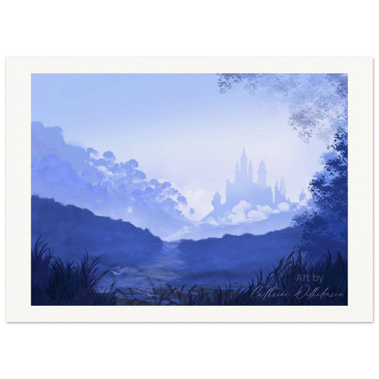 Sapphire Castle - Art print