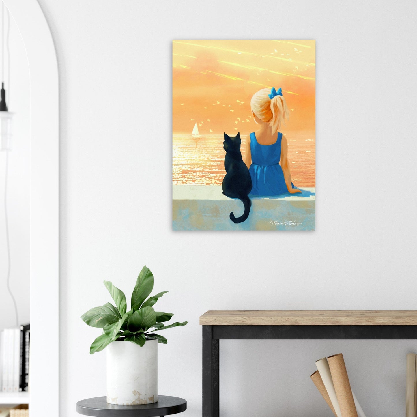 Evening Companions - Aluminum Print - PlanetC