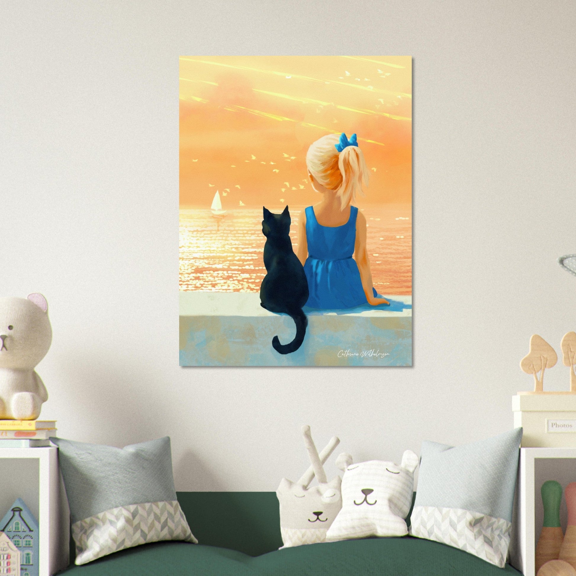 Evening Companions - Aluminum Print - PlanetC