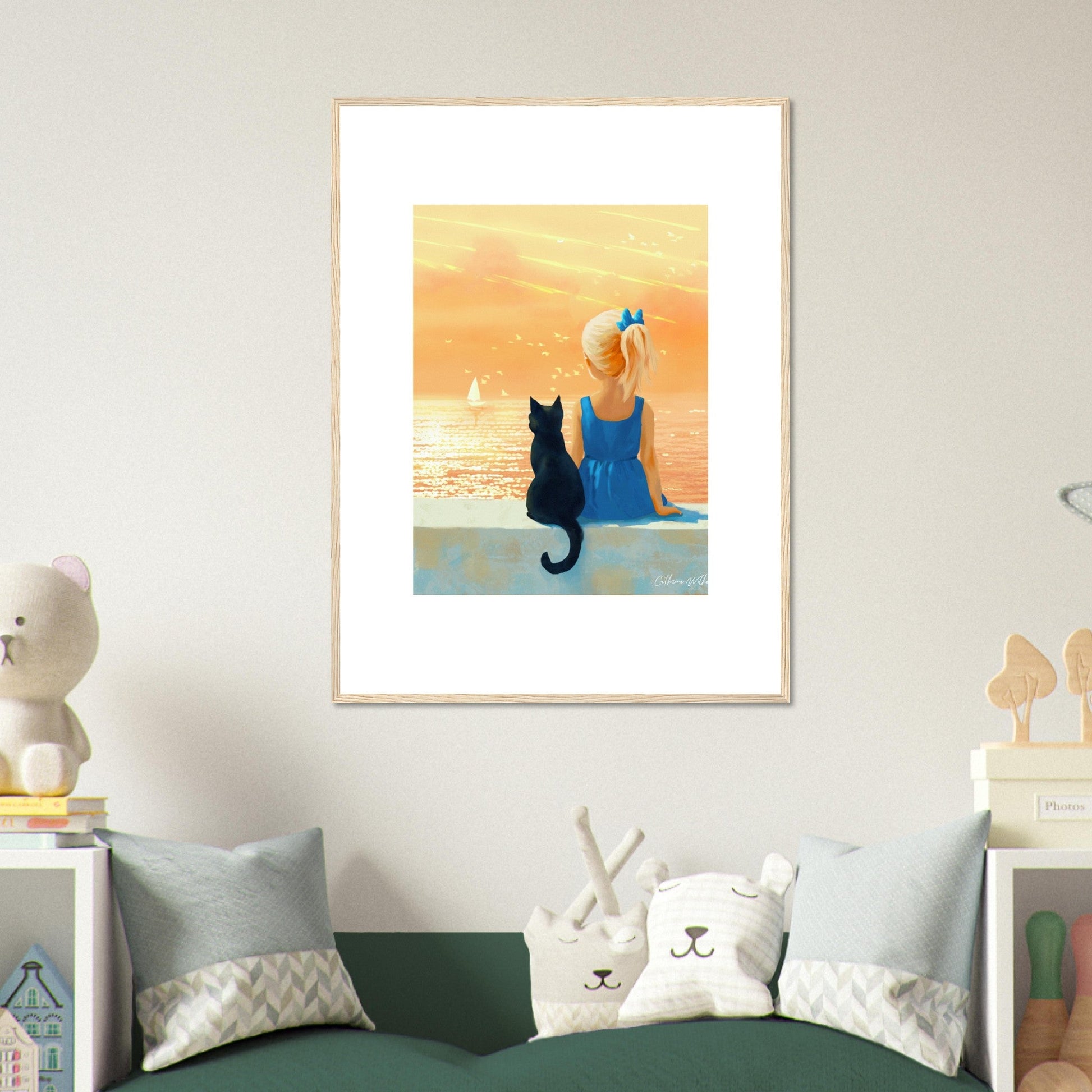 Evening Companions - Kunsttrykk med ramme - PlanetC