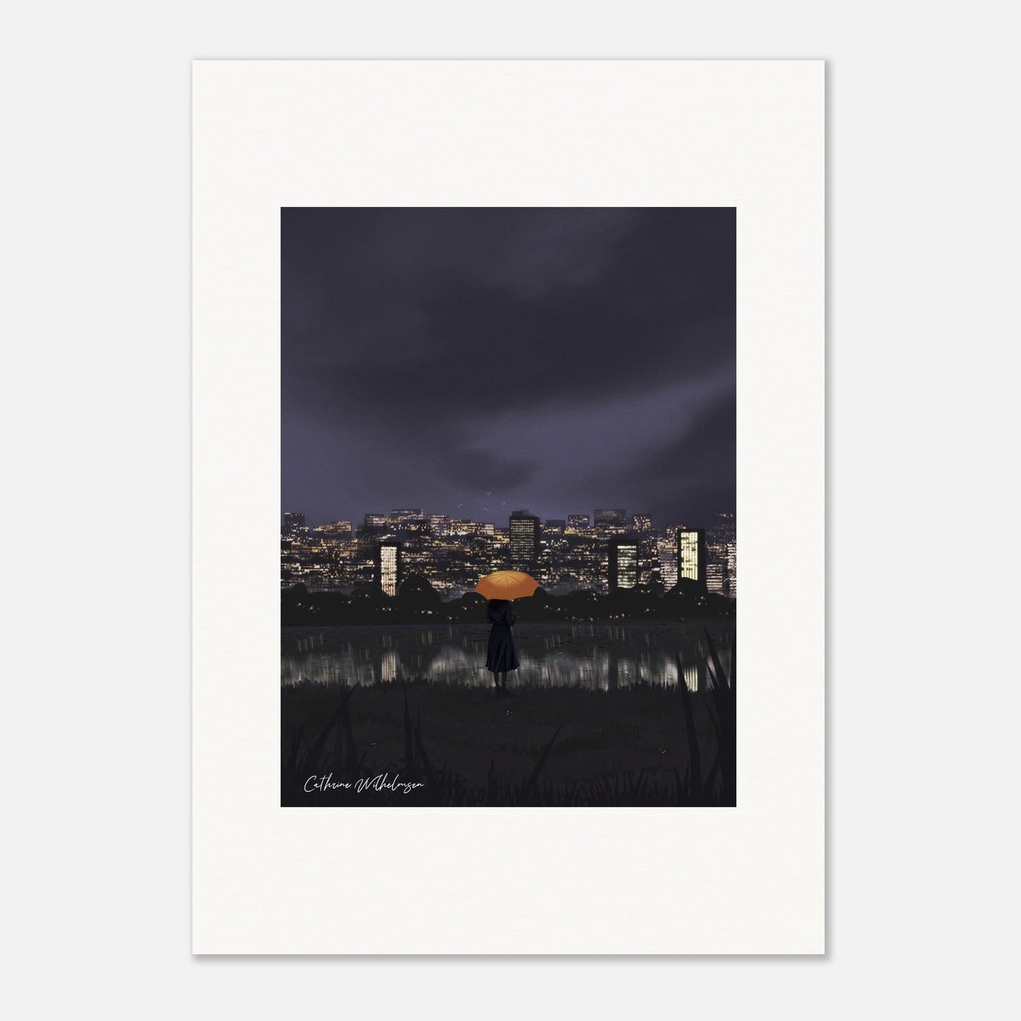 Gazing at City Lights - Art print - PlanetC