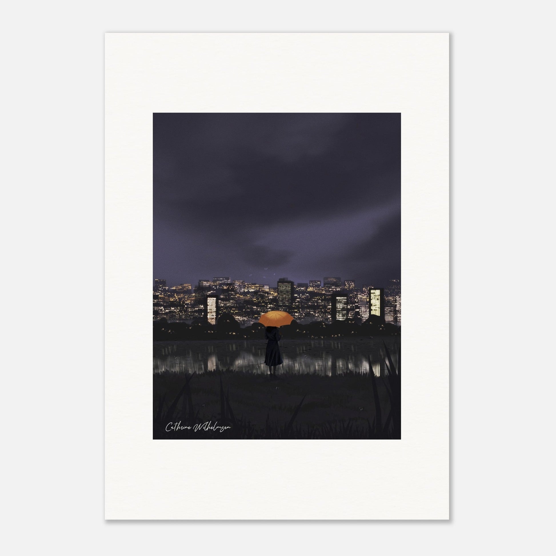 Gazing at City Lights - Art print - PlanetC
