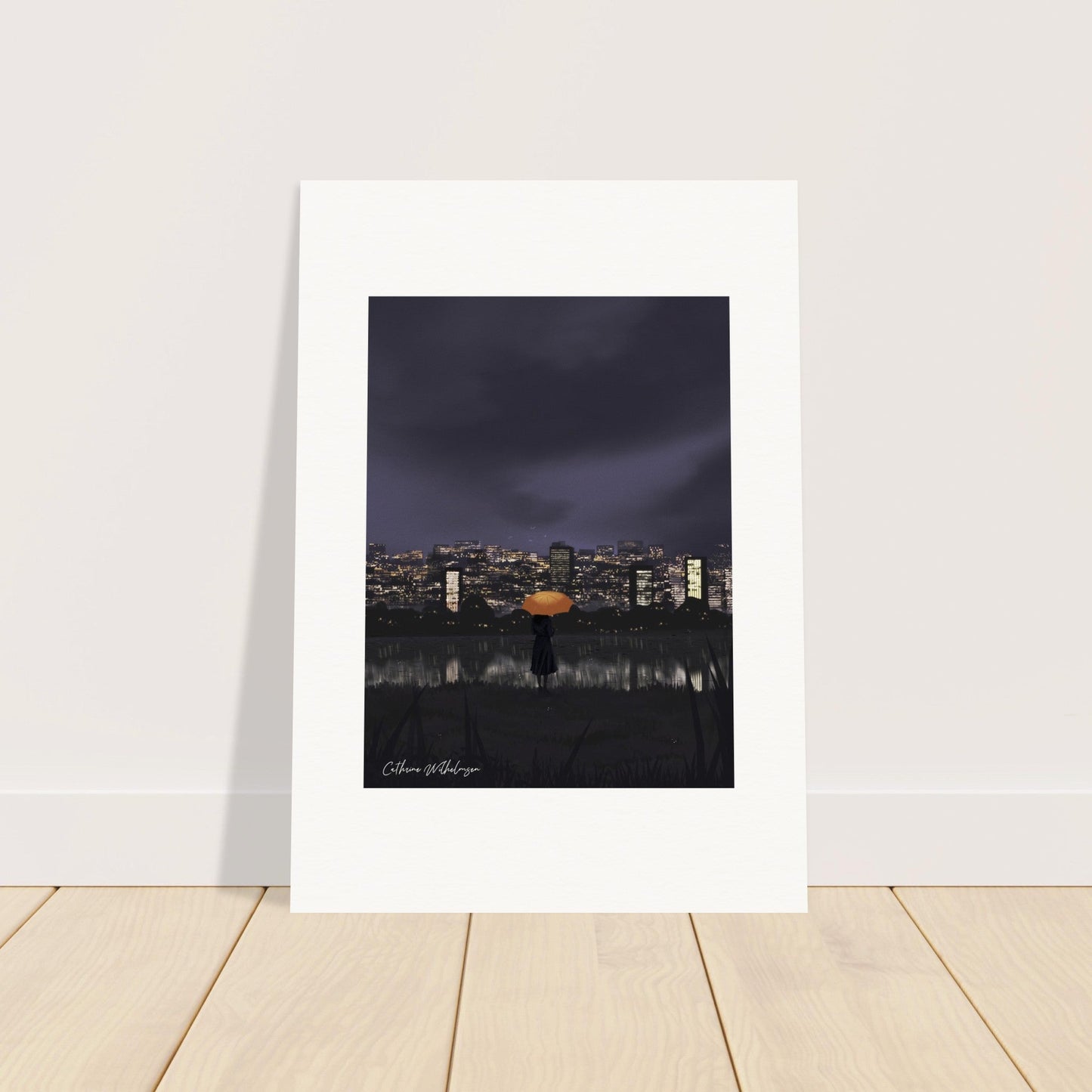 Gazing at City Lights - Art print - PlanetC