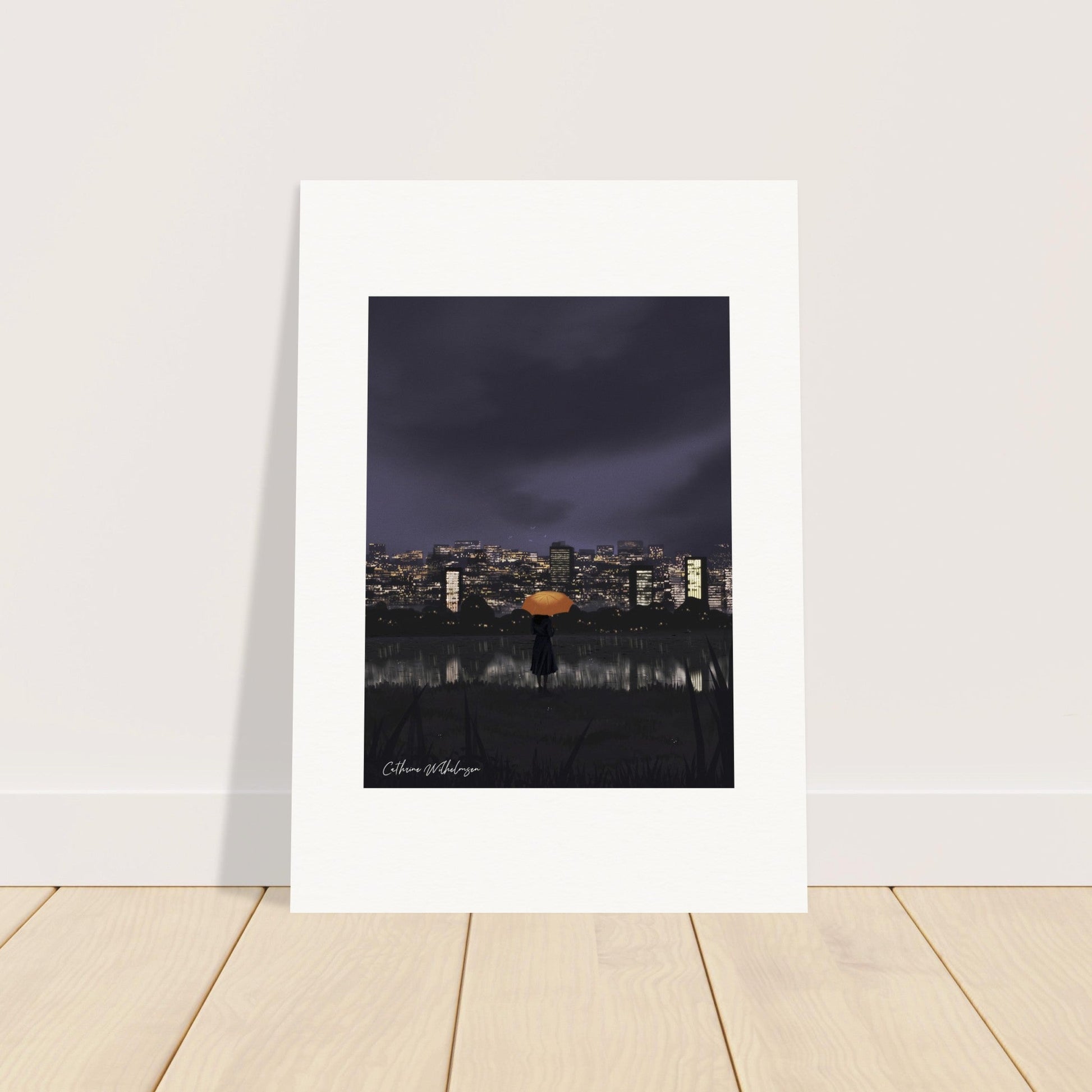 Gazing at City Lights - Art print - PlanetC