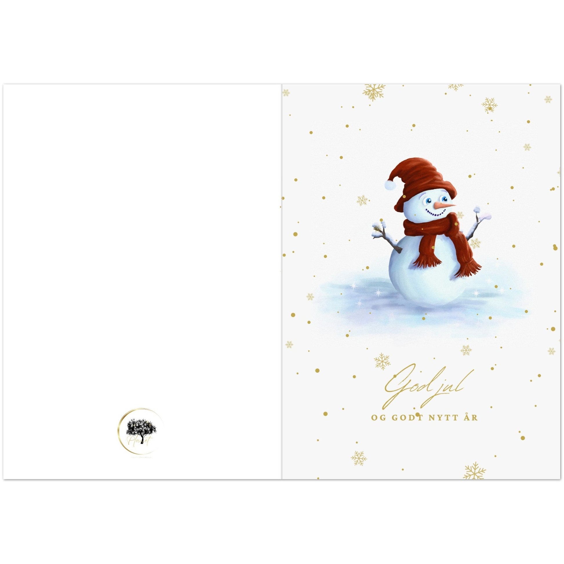 Herr Snømann (10 foldekort A5/A6) - PlanetC