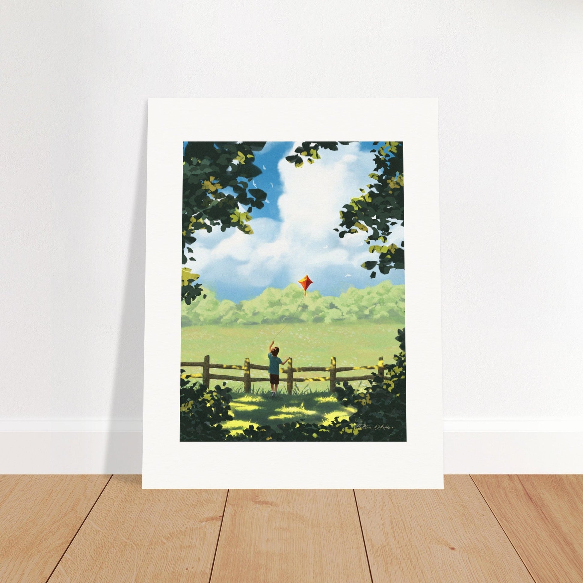 Let's fly a kite - Art print - PlanetC