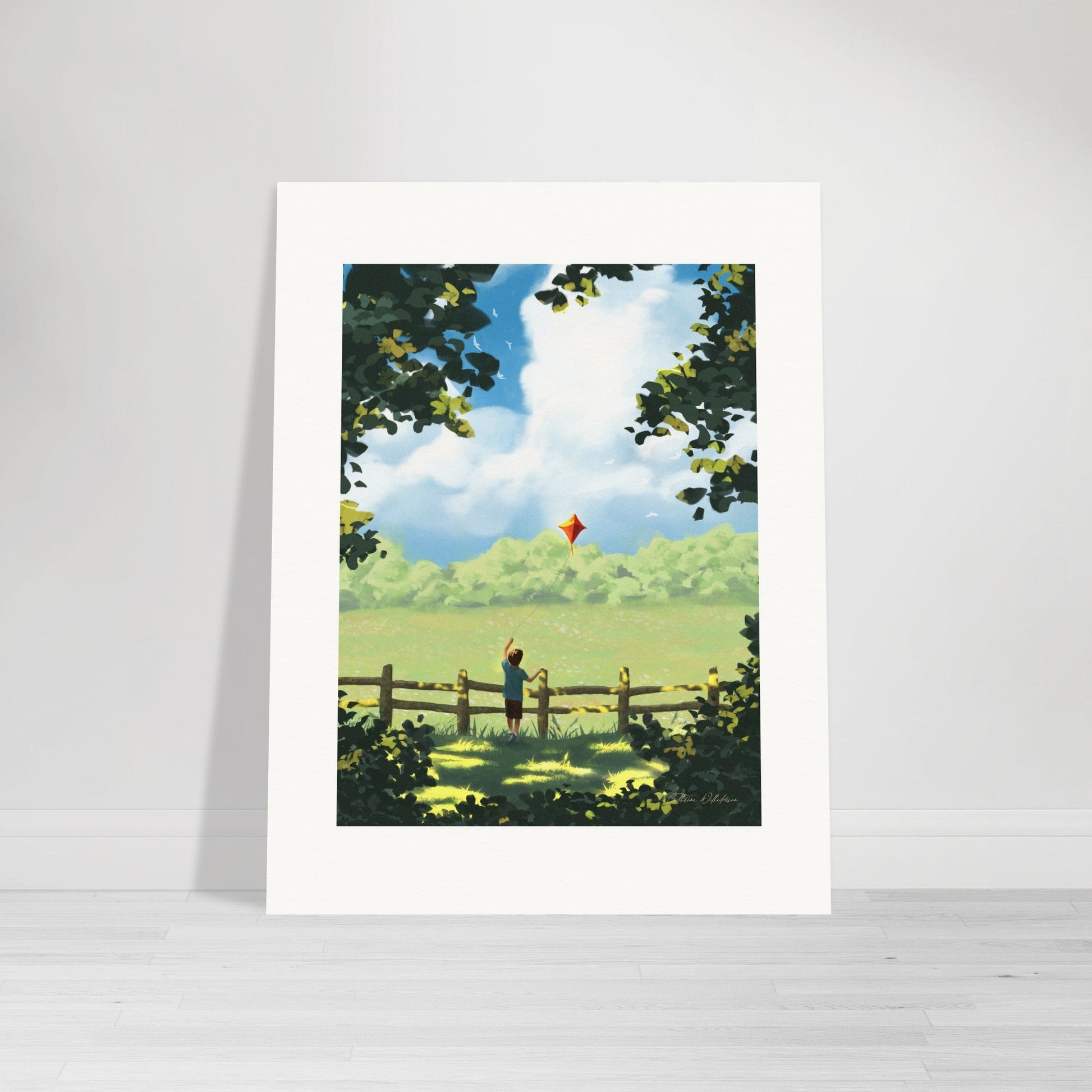 Let's fly a kite - Art print - PlanetC