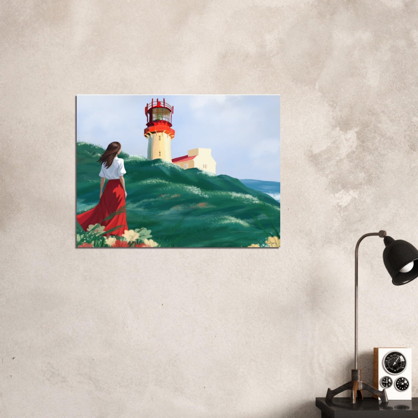 Lighthouse - Art print på aluminium - PlanetC