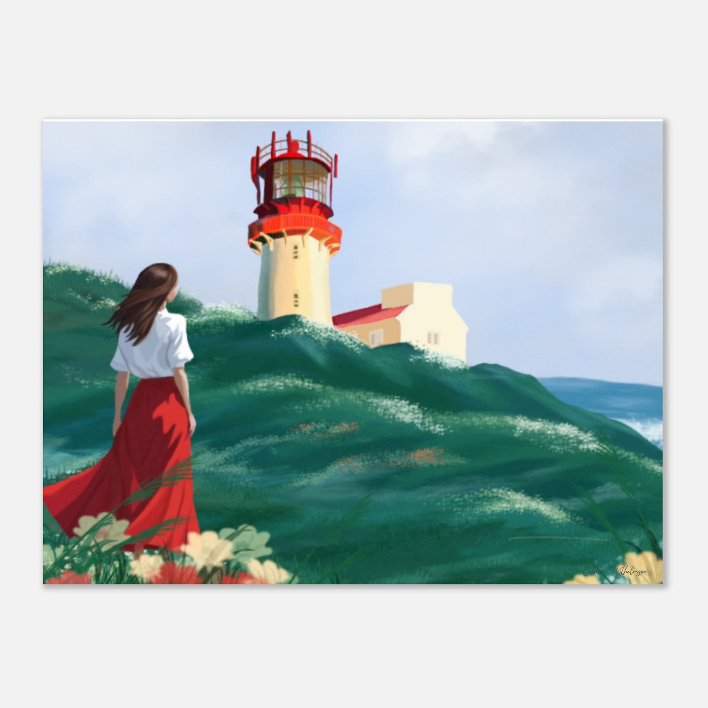 Lighthouse - Art print på aluminium - PlanetC