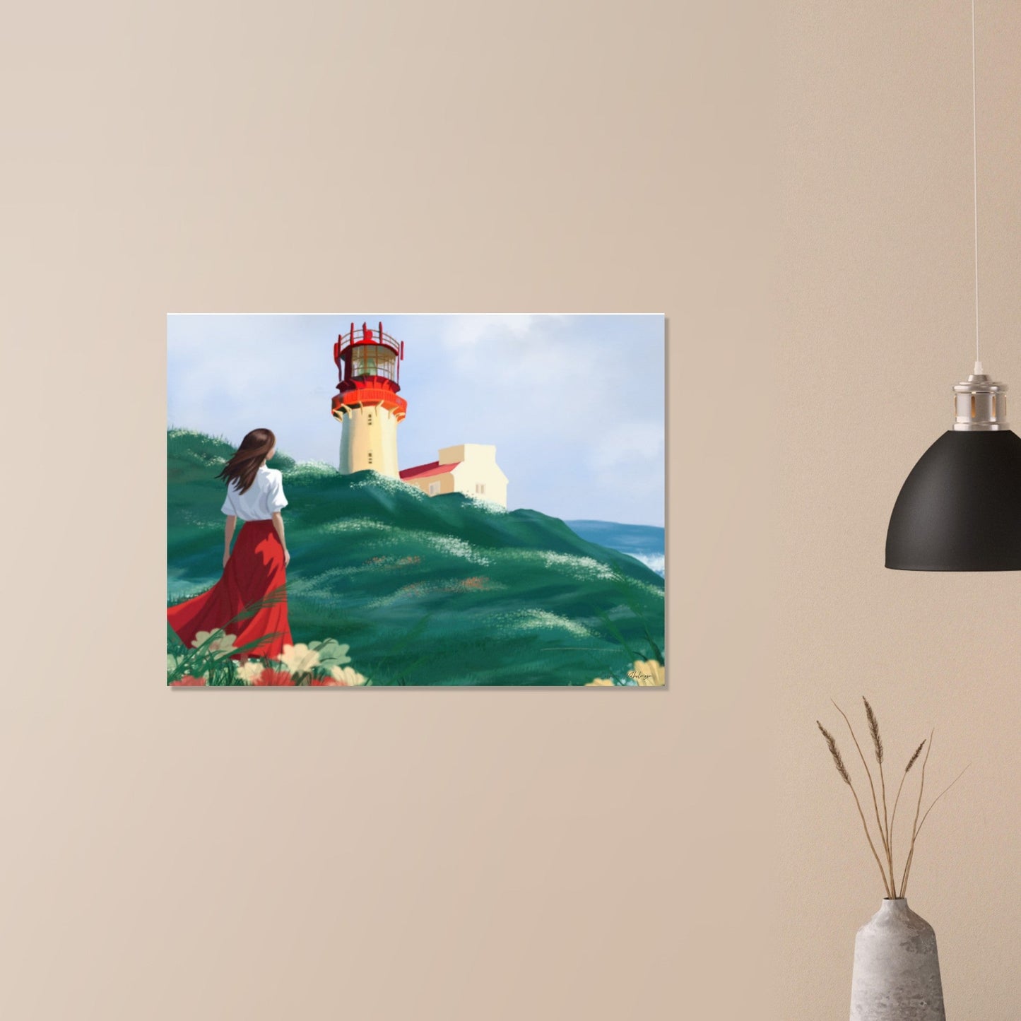 Lighthouse - Art print på aluminium - PlanetC