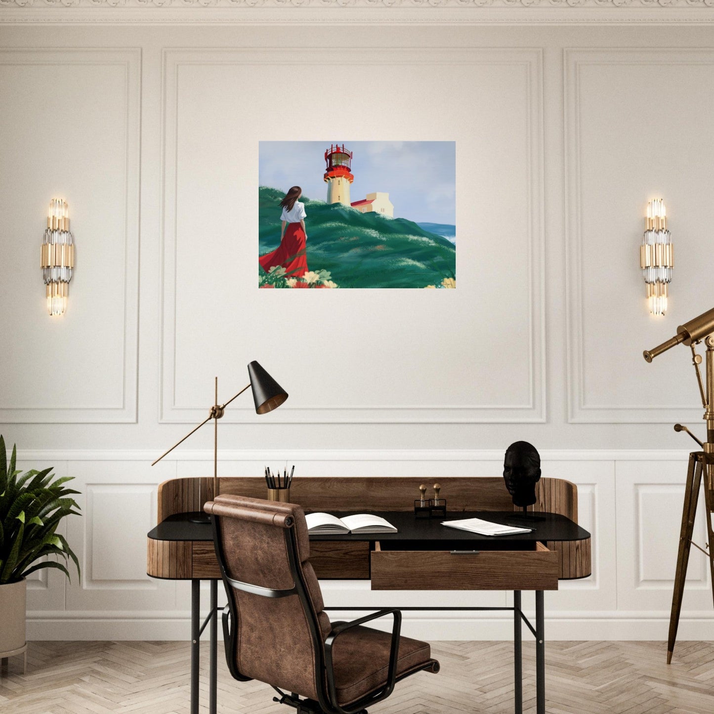 Lighthouse - Art print på aluminium - PlanetC