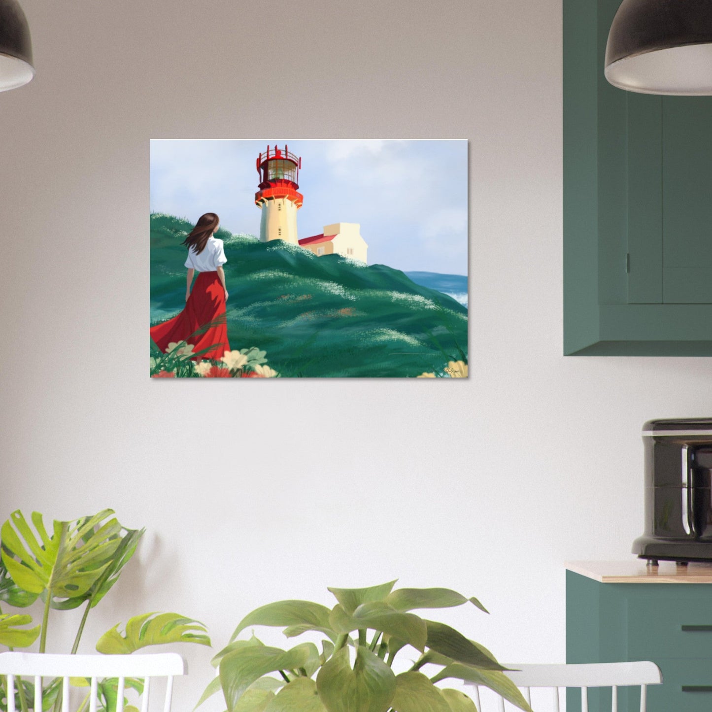 Lighthouse - Art print på aluminium - PlanetC