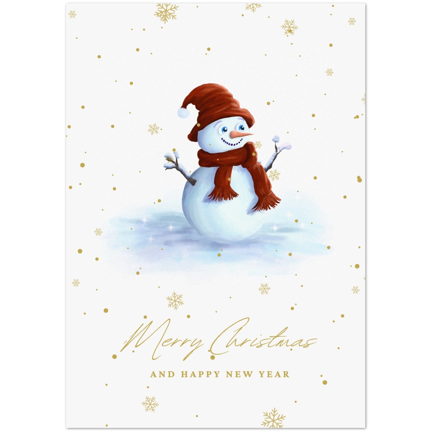 Mr Snowman (10 foldekort A5/A6) - PlanetC