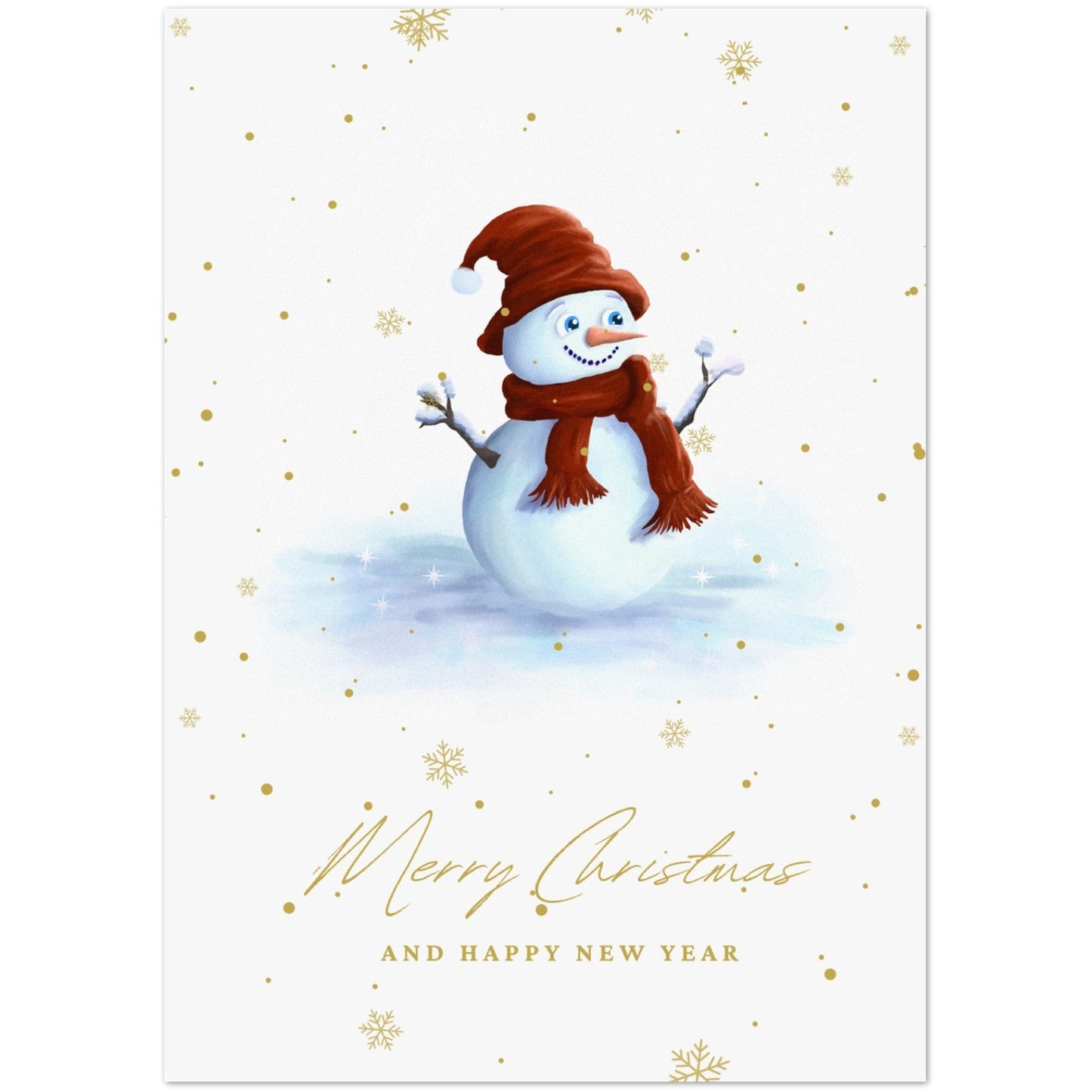 Mr Snowman (10 foldekort A5/A6) - PlanetC