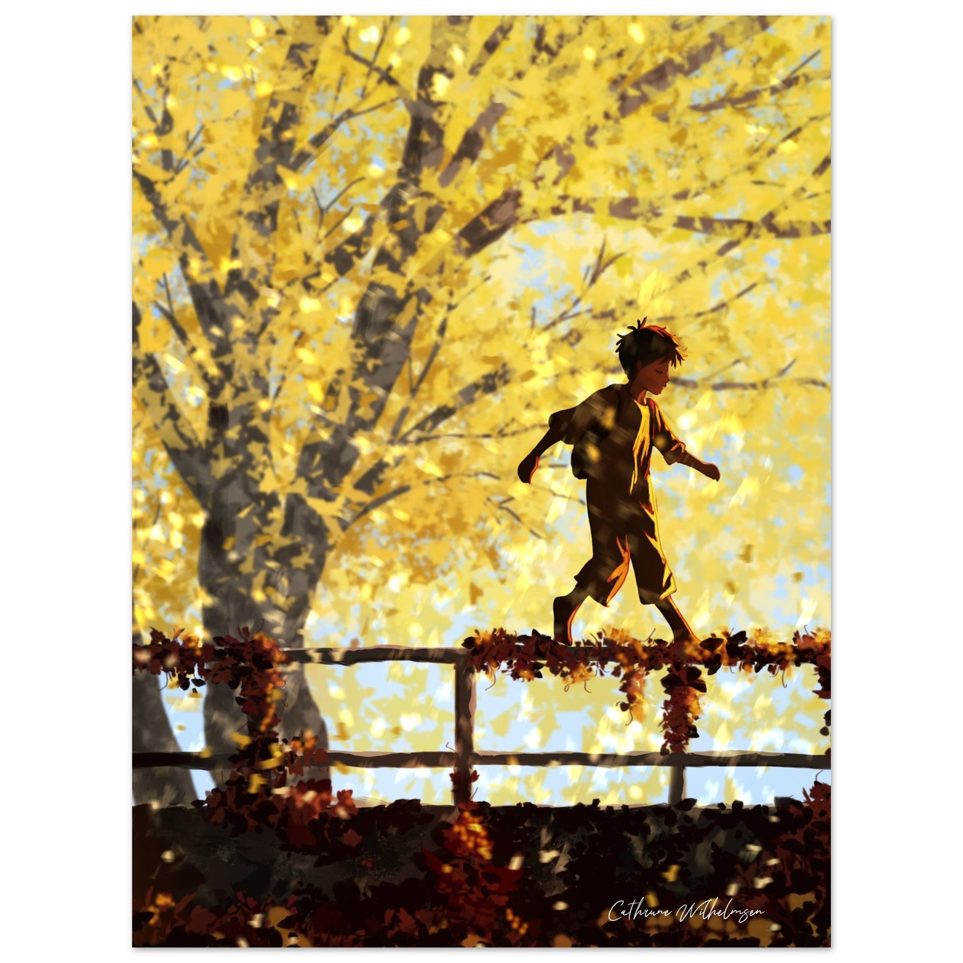 October - Kunsttrykk på aluminium - PlanetC