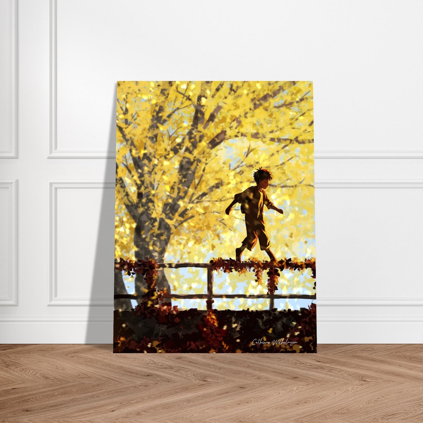 October - Kunsttrykk på aluminium - PlanetC