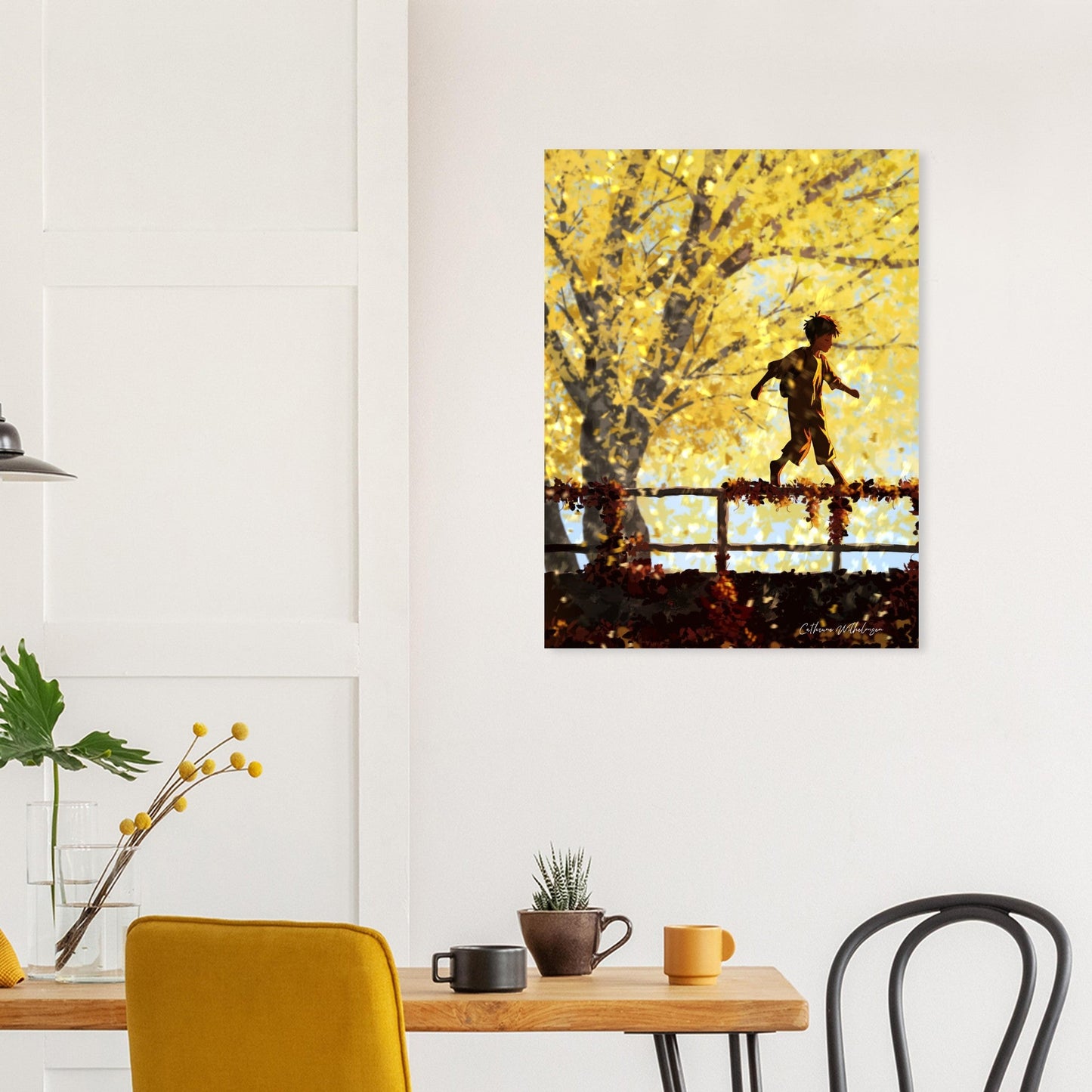 October - Kunsttrykk på aluminium - PlanetC