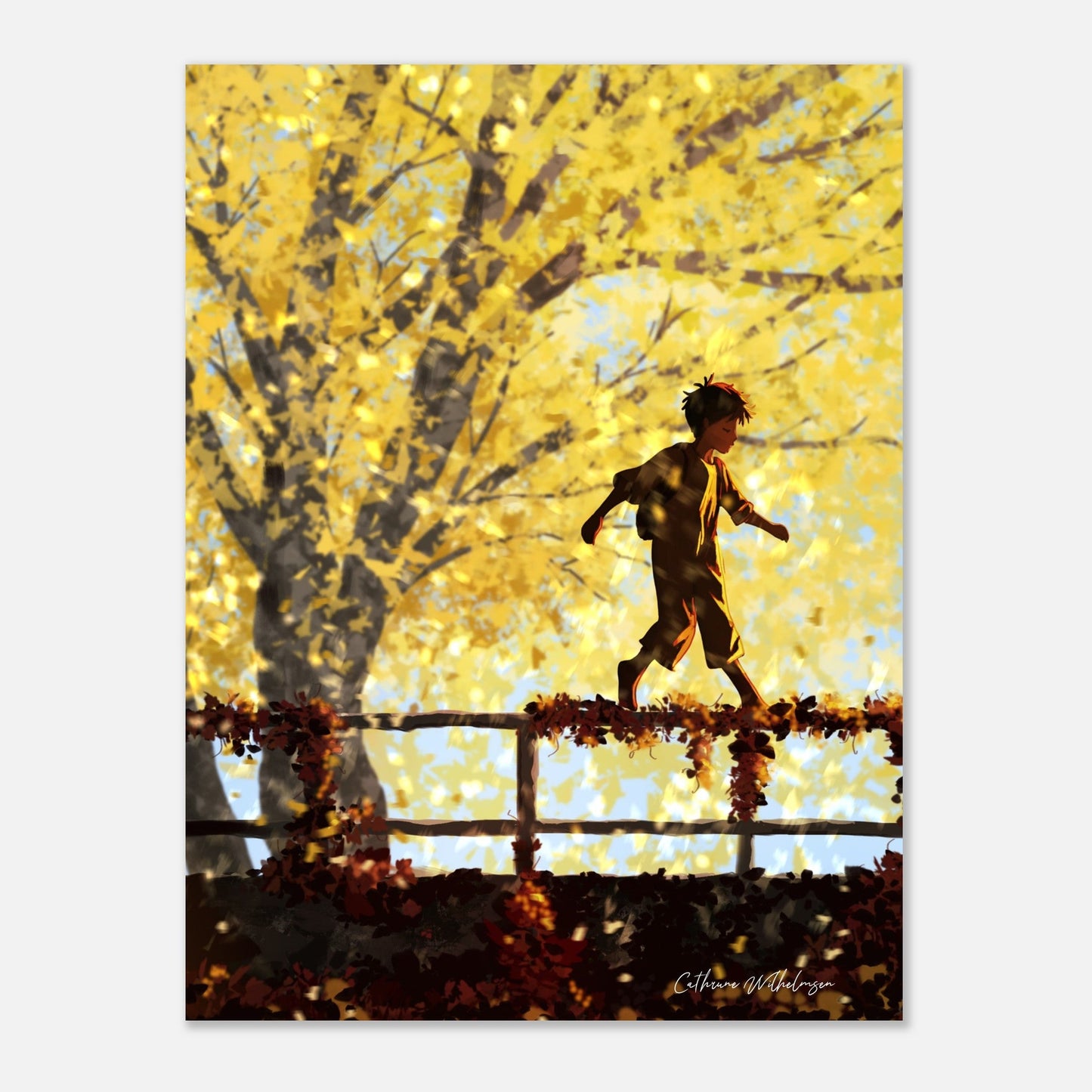 October - Kunsttrykk på aluminium - PlanetC