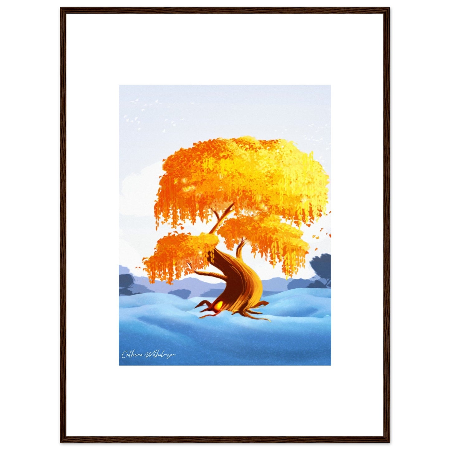 Ønsketreet - Framed art print - PlanetC