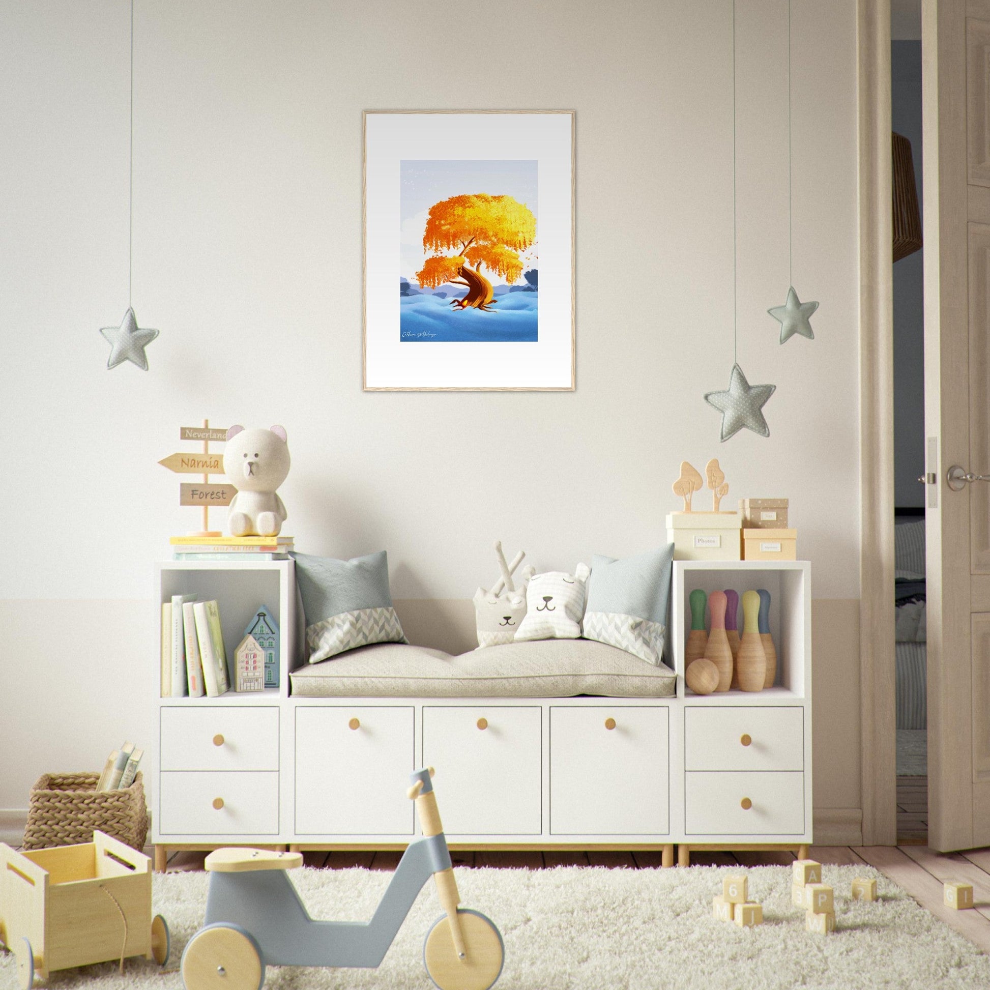 Ønsketreet - Framed art print - PlanetC