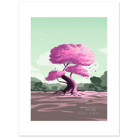 Ønsketreet Rosa - Art print - PlanetC