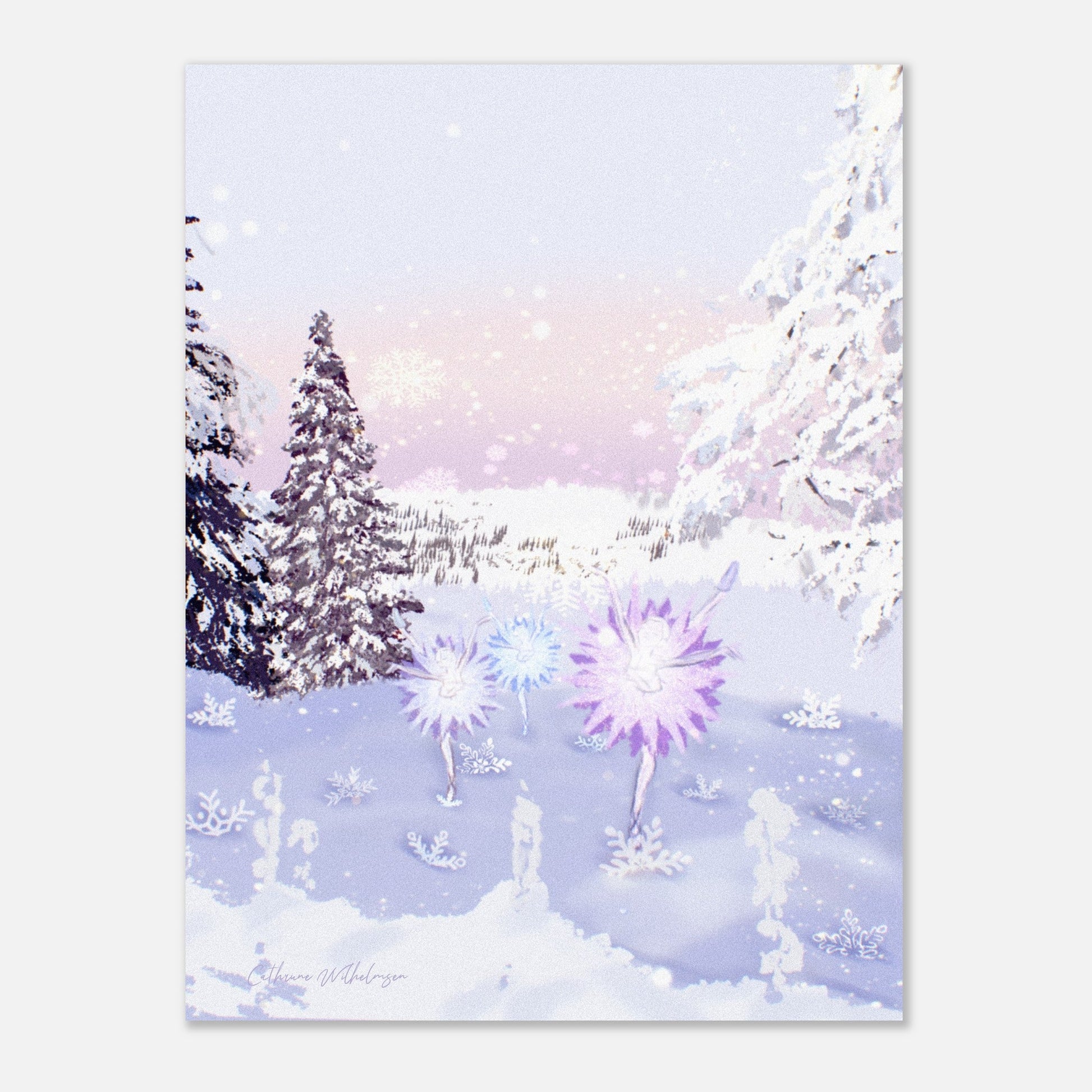 Snow Blossoms - Aluminium print - PlanetC