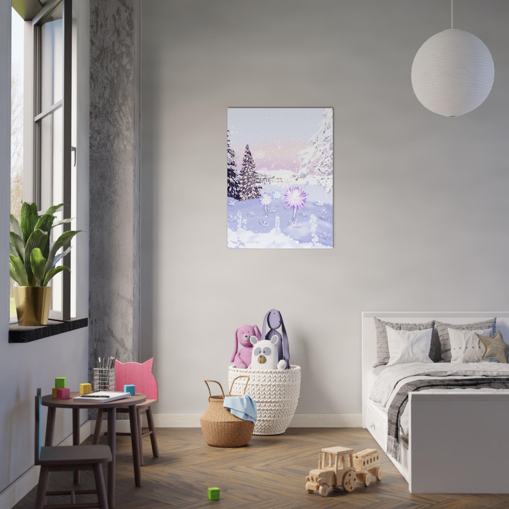 Snow Blossoms - Aluminium print - PlanetC
