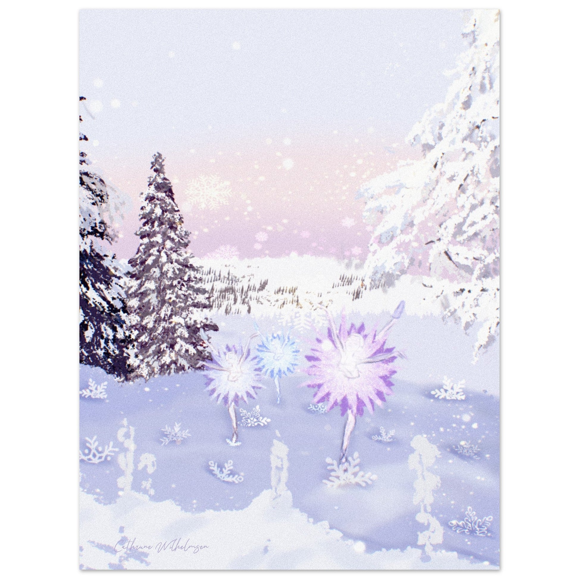 Snow Blossoms - Aluminium print - PlanetC