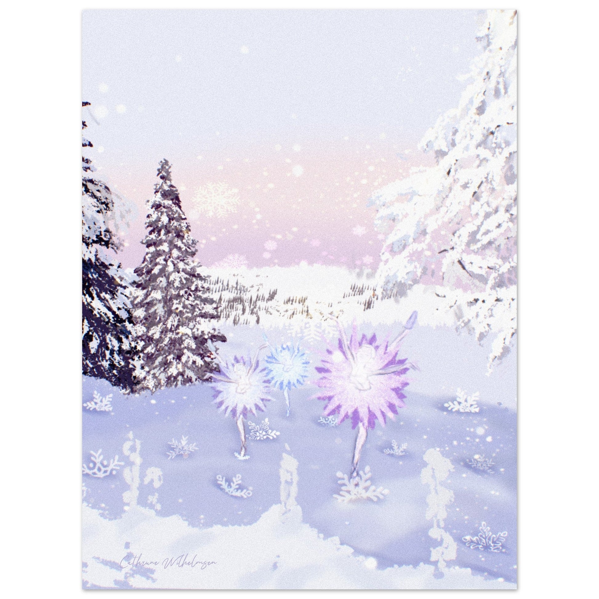 Snow Blossoms - Aluminium print - PlanetC