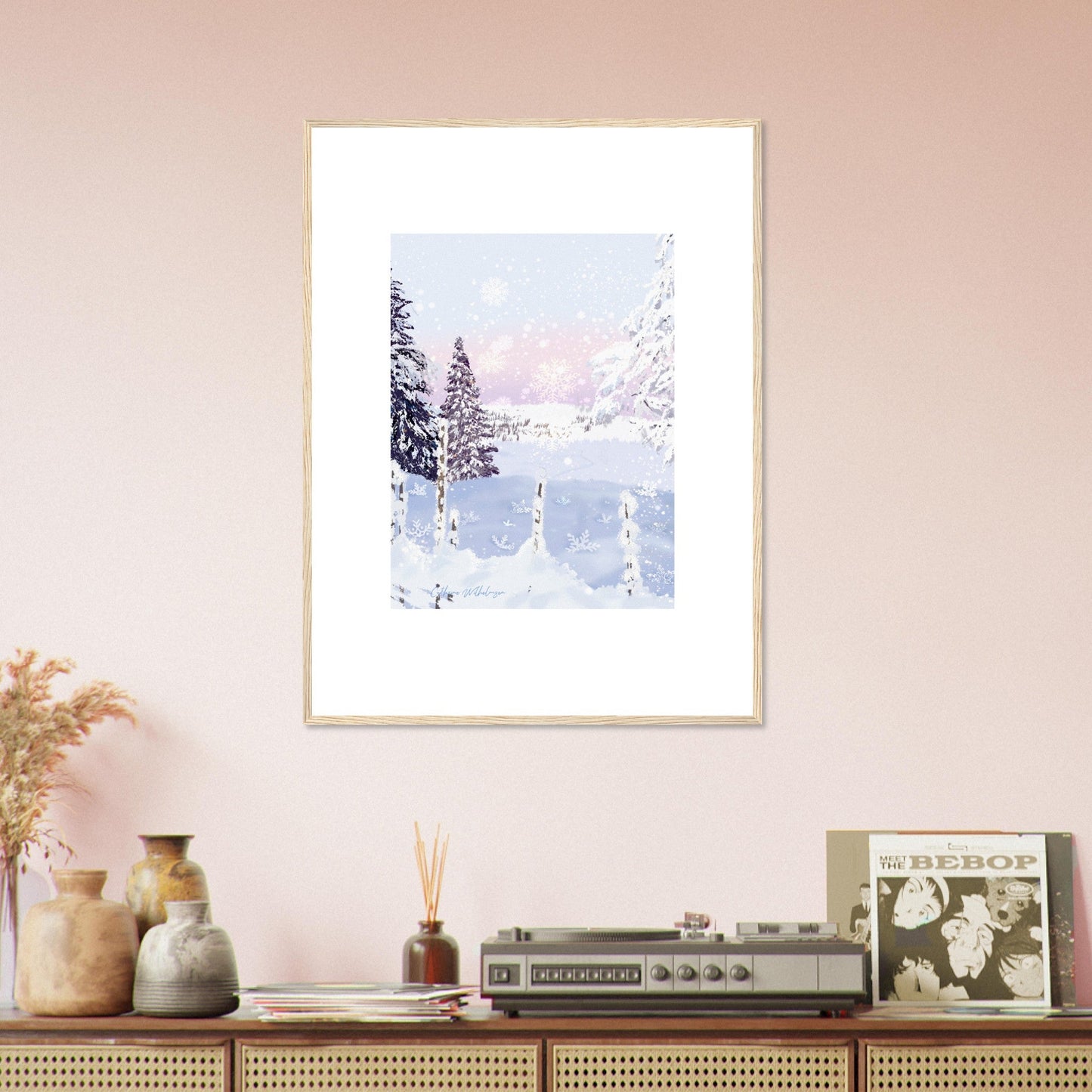 Snowdream Passage - Kunsttrykk med ramme - PlanetC