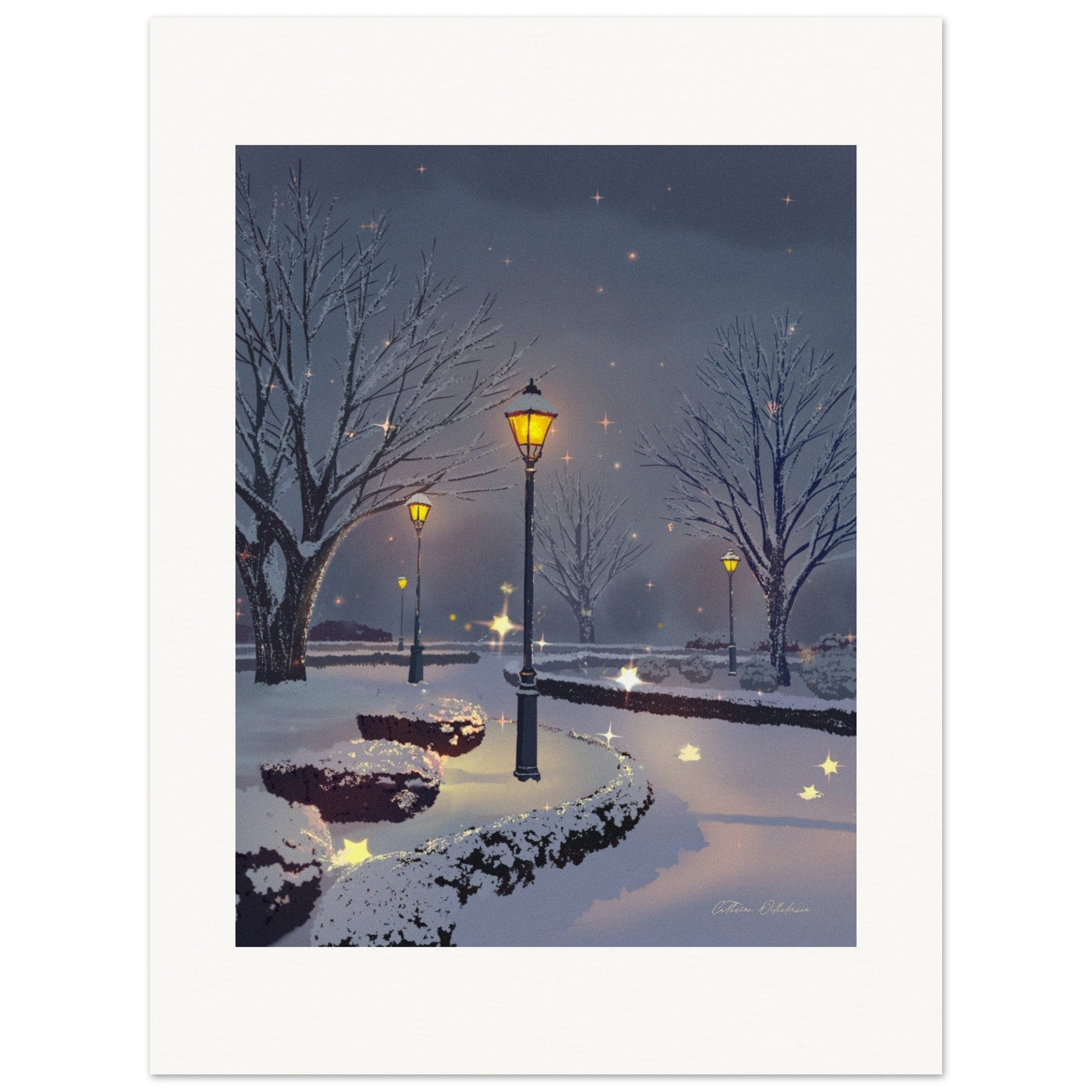 Starry night – Kunsttrykk - PlanetC