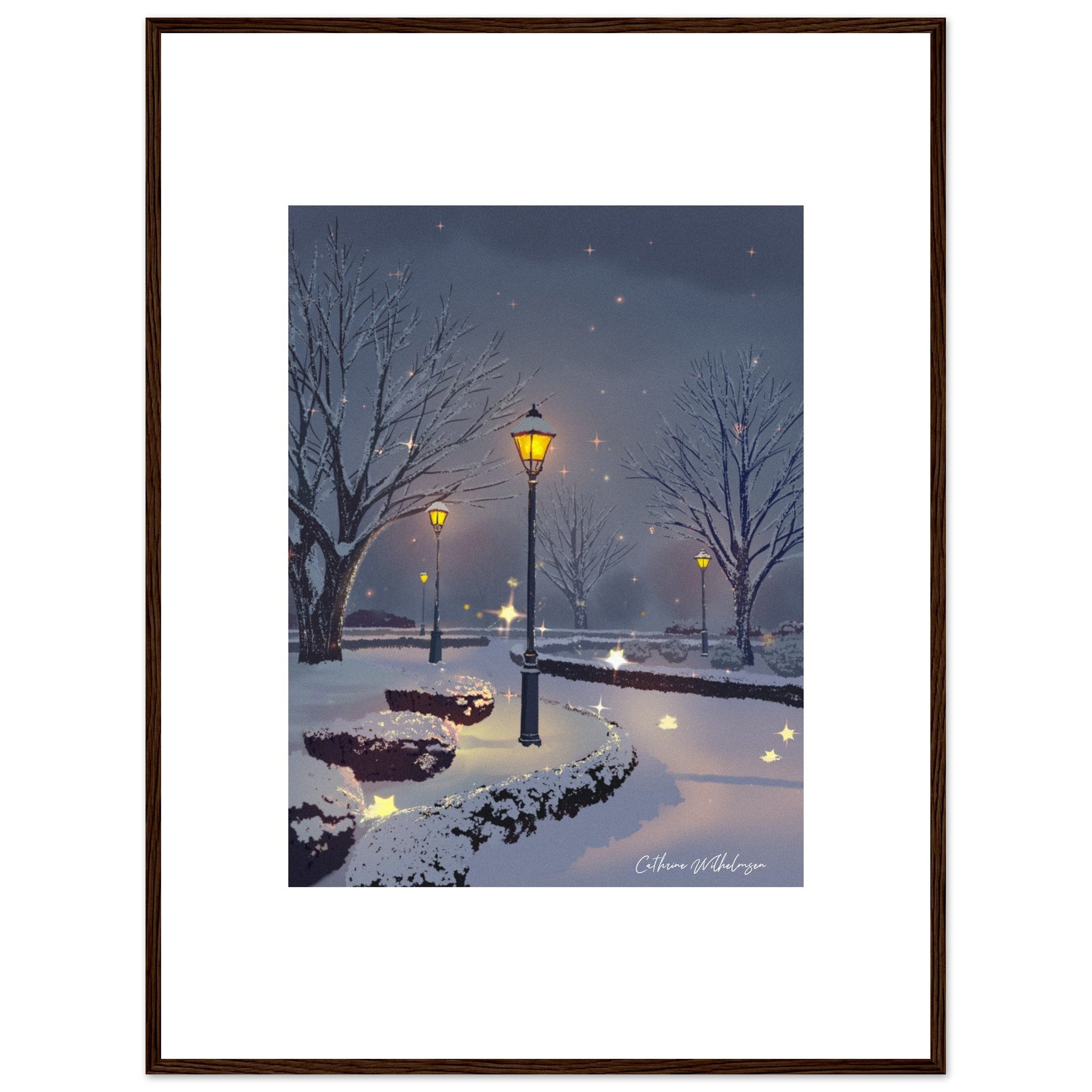 Starry Night - Kunsttrykk med ramme - PlanetC