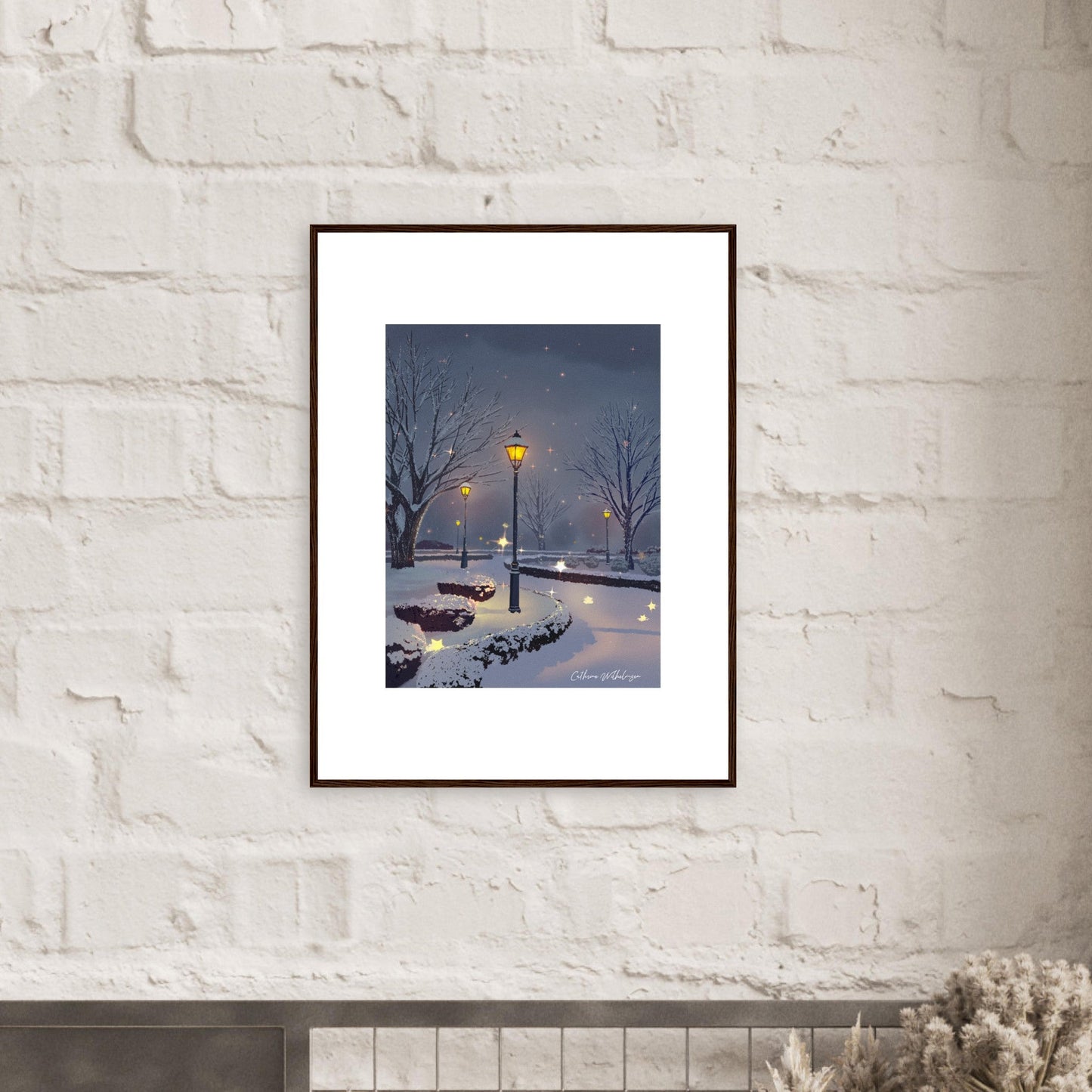 Starry Night - Kunsttrykk med ramme - PlanetC