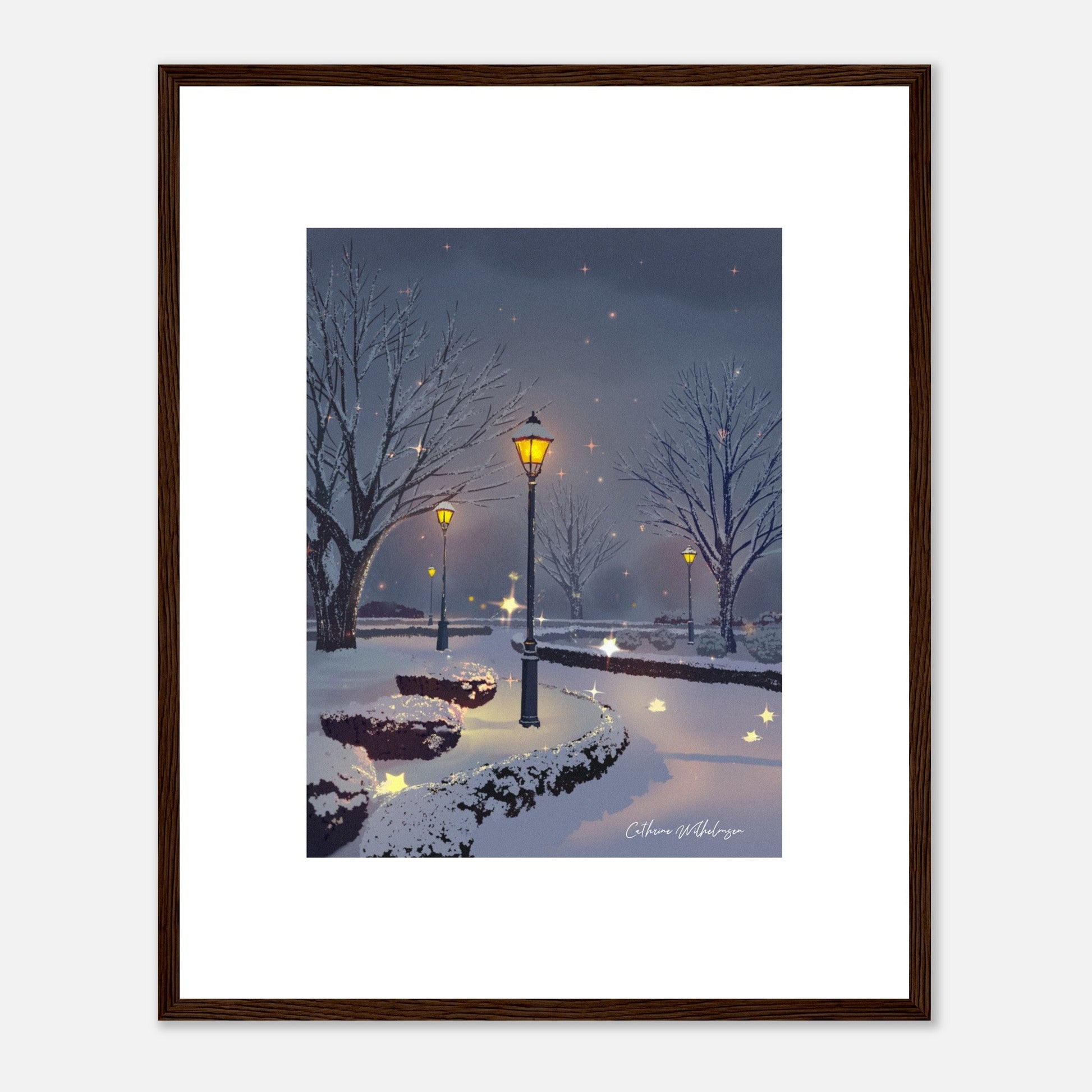 Starry Night - Kunsttrykk med ramme - PlanetC