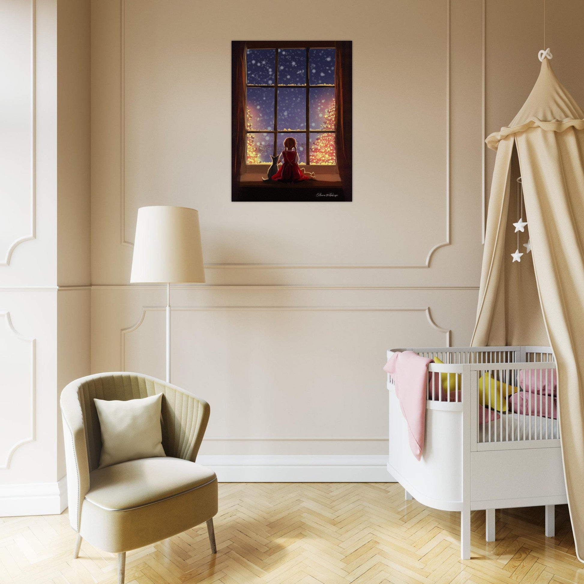 The Waiting Hour Aluminum Print – Elegant Art for Your Space - PlanetC