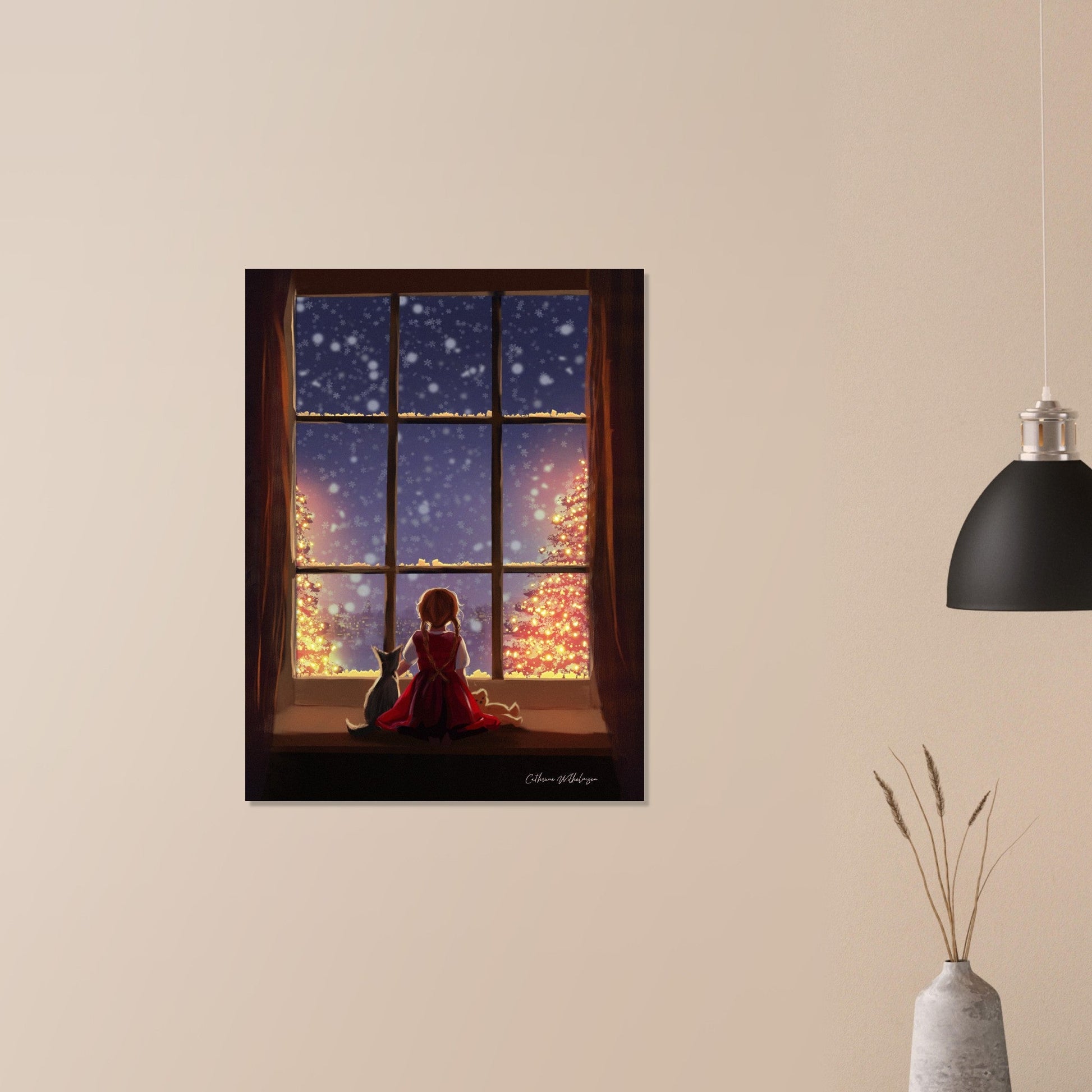 The Waiting Hour Aluminum Print – Elegant Art for Your Space - PlanetC