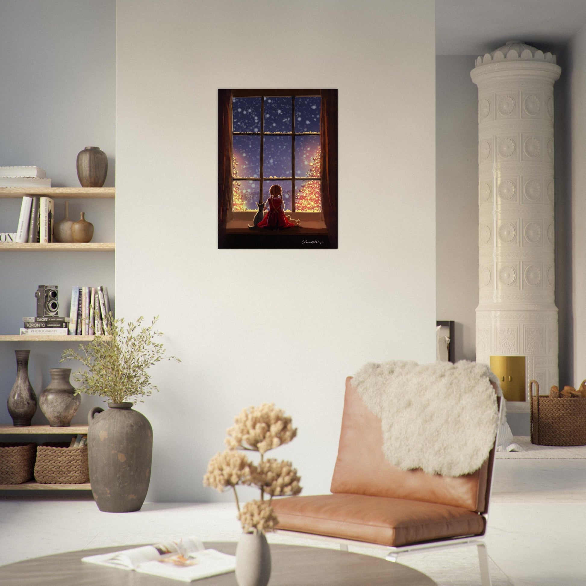 The Waiting Hour Aluminum Print – Elegant Art for Your Space - PlanetC