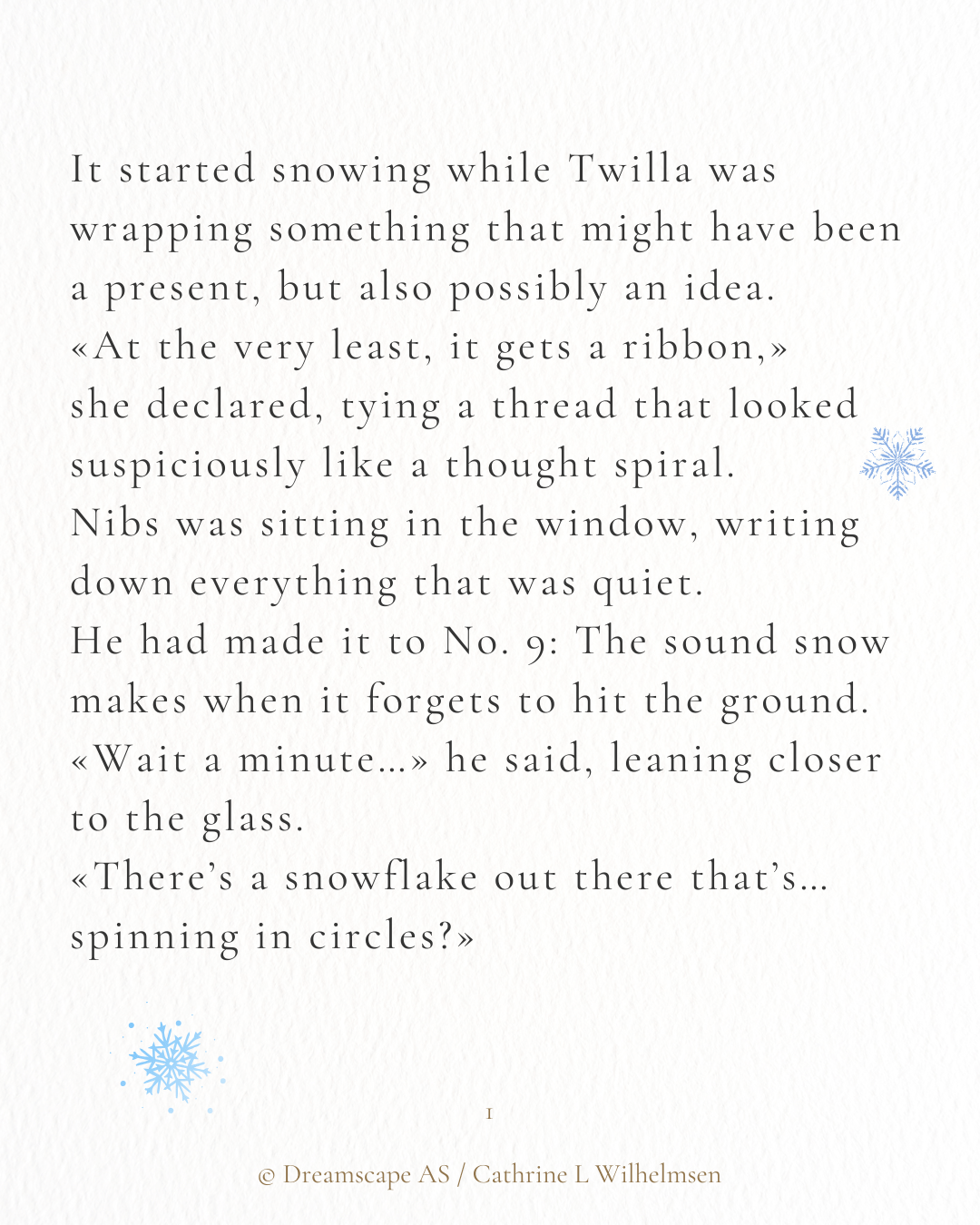 Twilla & Nibs - The Snowflake That Wouldn’t Land - PlanetC