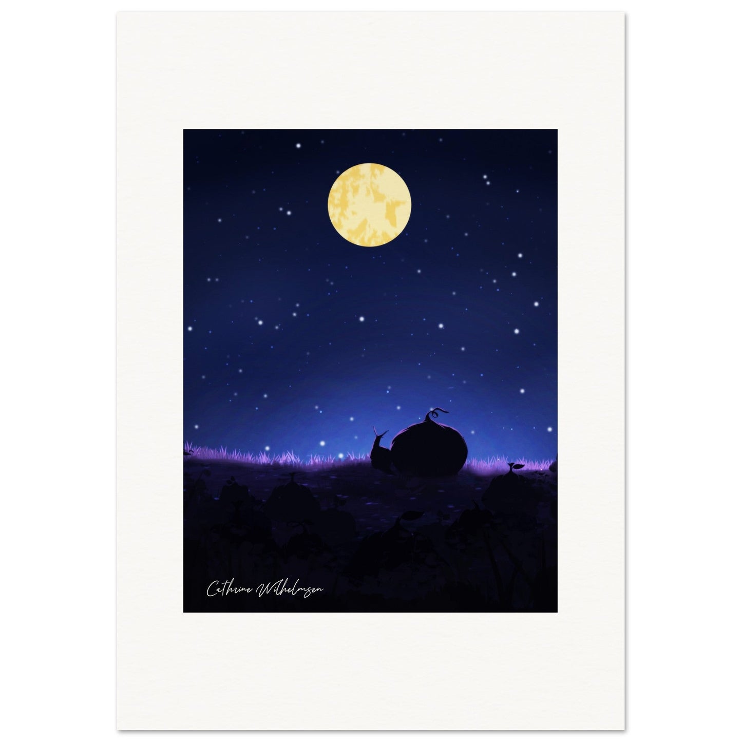 Venner og stjernenatt – Art Print - PlanetC