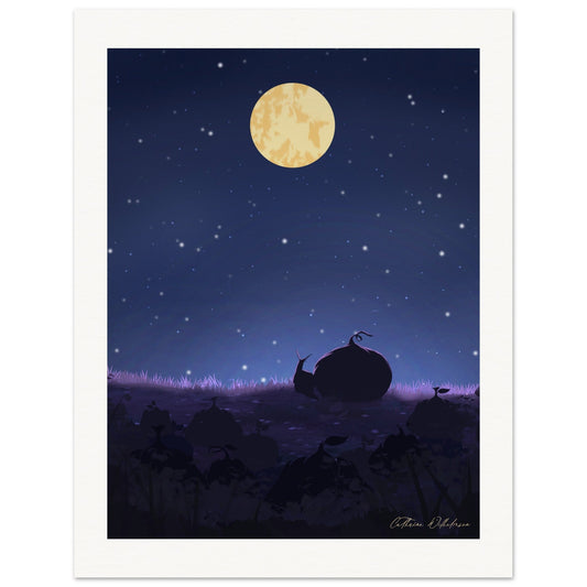 Venner og stjernenatt - Art print - PlanetC