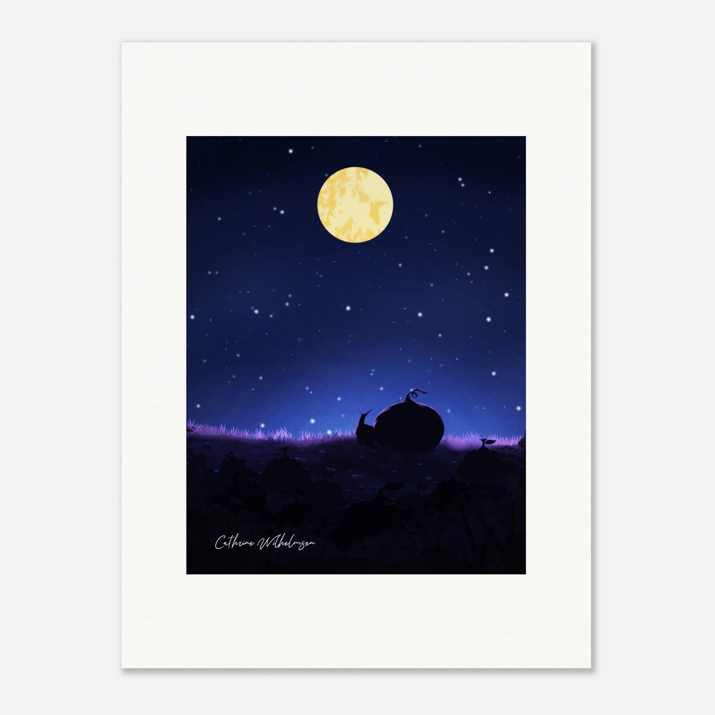 Venner og stjernenatt – Art Print - PlanetC