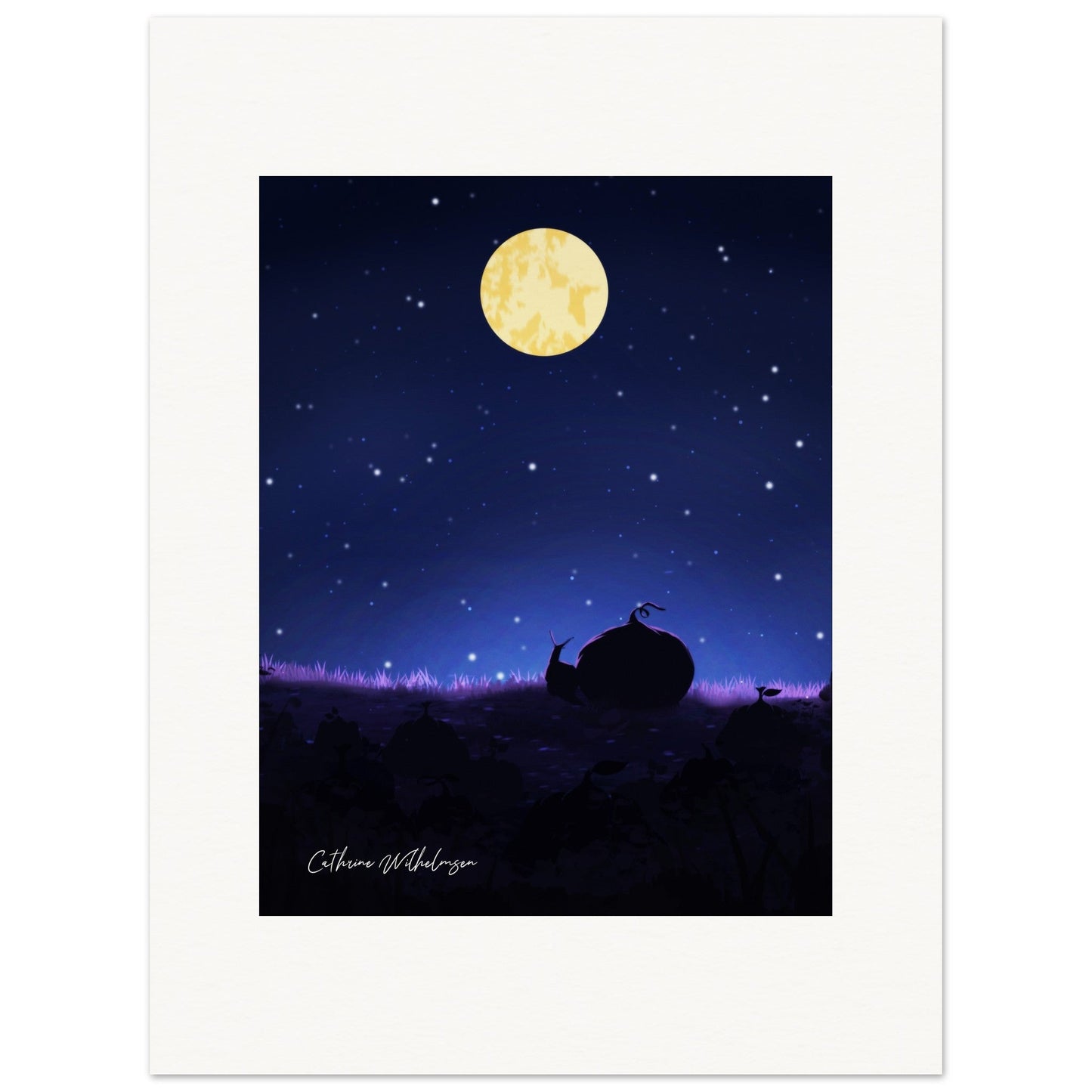 Venner og stjernenatt – Art Print - PlanetC